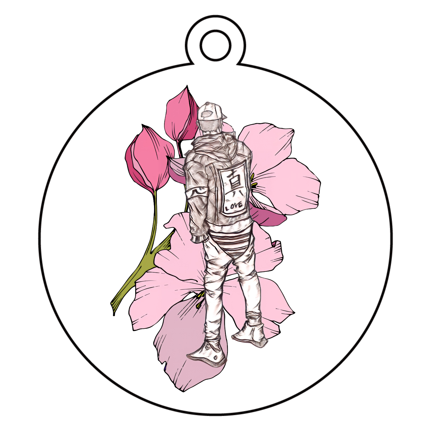 真✨✨ アクリルキーホルダー　丸型 (6cm)