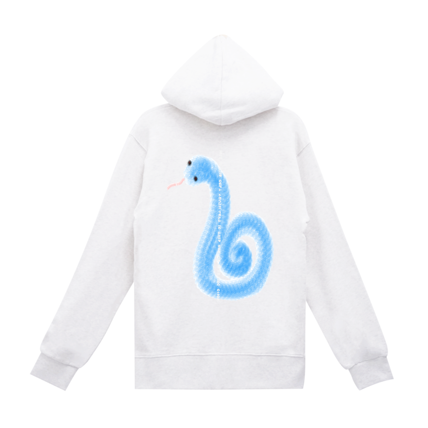 ヘビ柄 スタンダードWフードプルパーカー