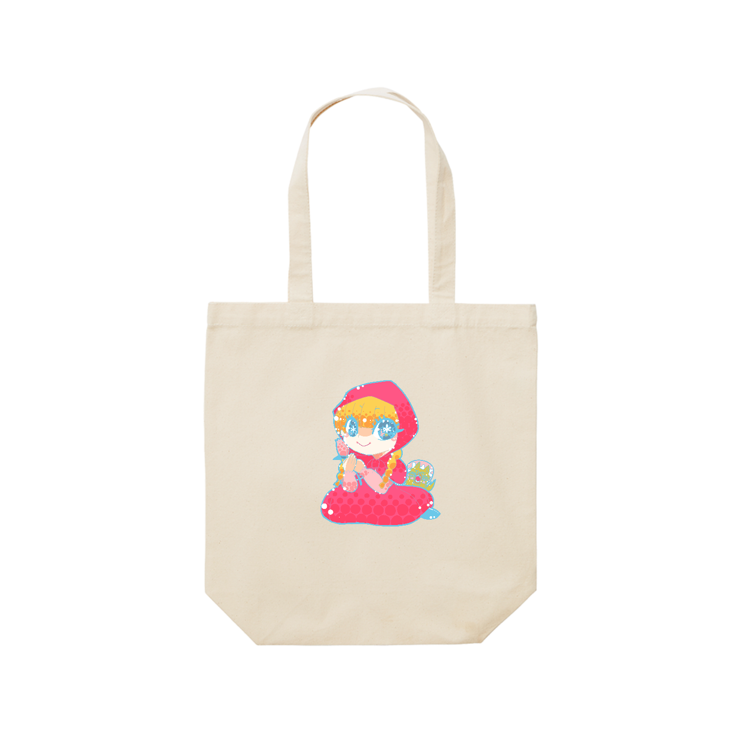 赤ずきん！ レギュラーキャンバストートバッグ(M) (フルカラー転写プリント)