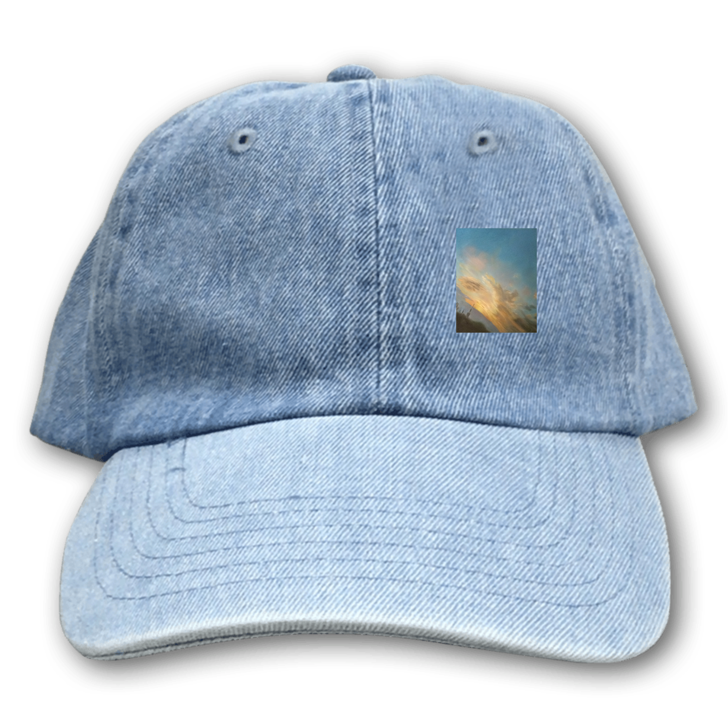 かえりそら ベースボールローキャップ-デニム-