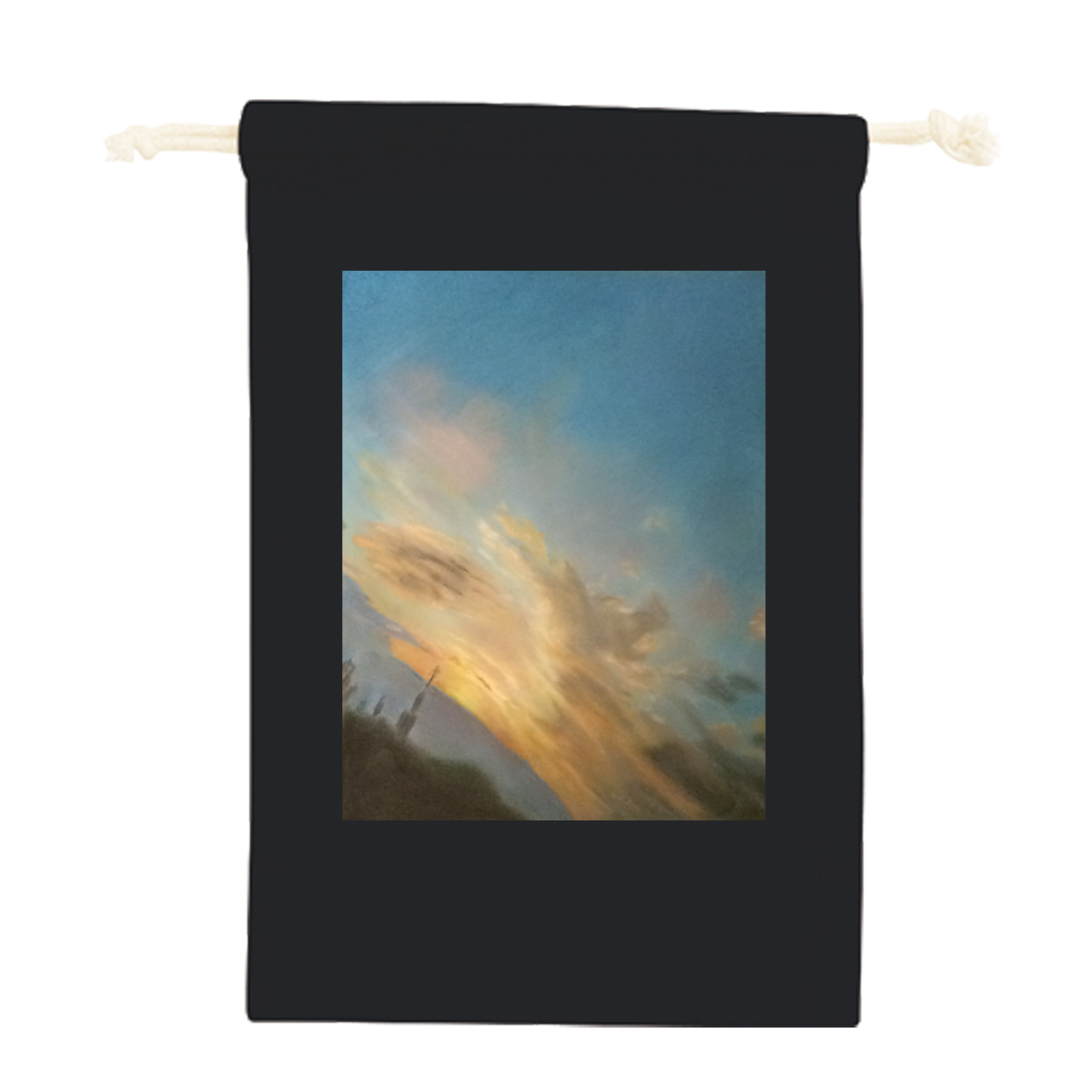 かえりそら コットン巾着（Ｍ）