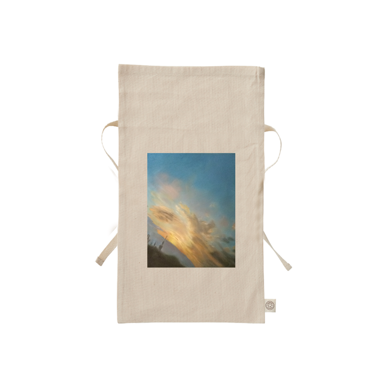 かえりそら オーガニックコットンラッピング巾着（S）