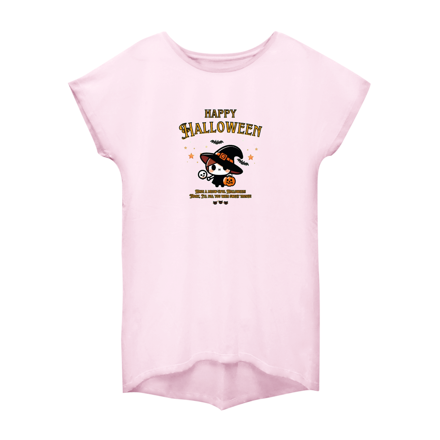 Halloween☆ニャン yellow ウィメンズ ドルマン ワンピース