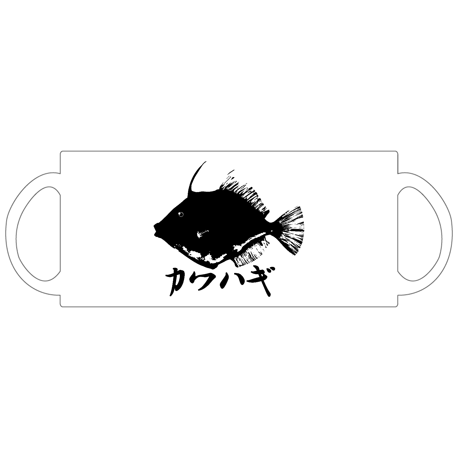 カワハギの魚拓 定番マグカップ