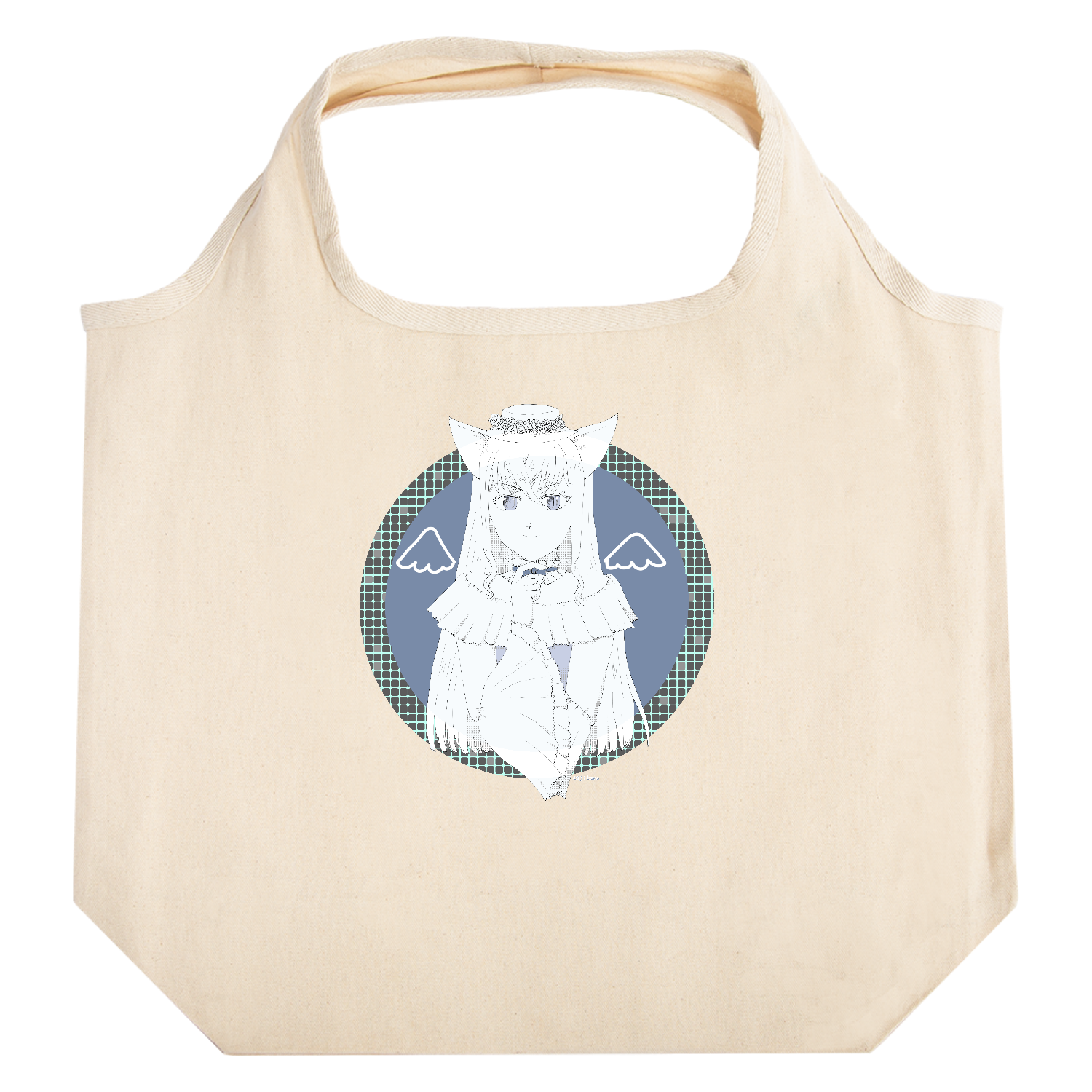 ねこ貴婦人 たためるマルシェ【白プリントあり】