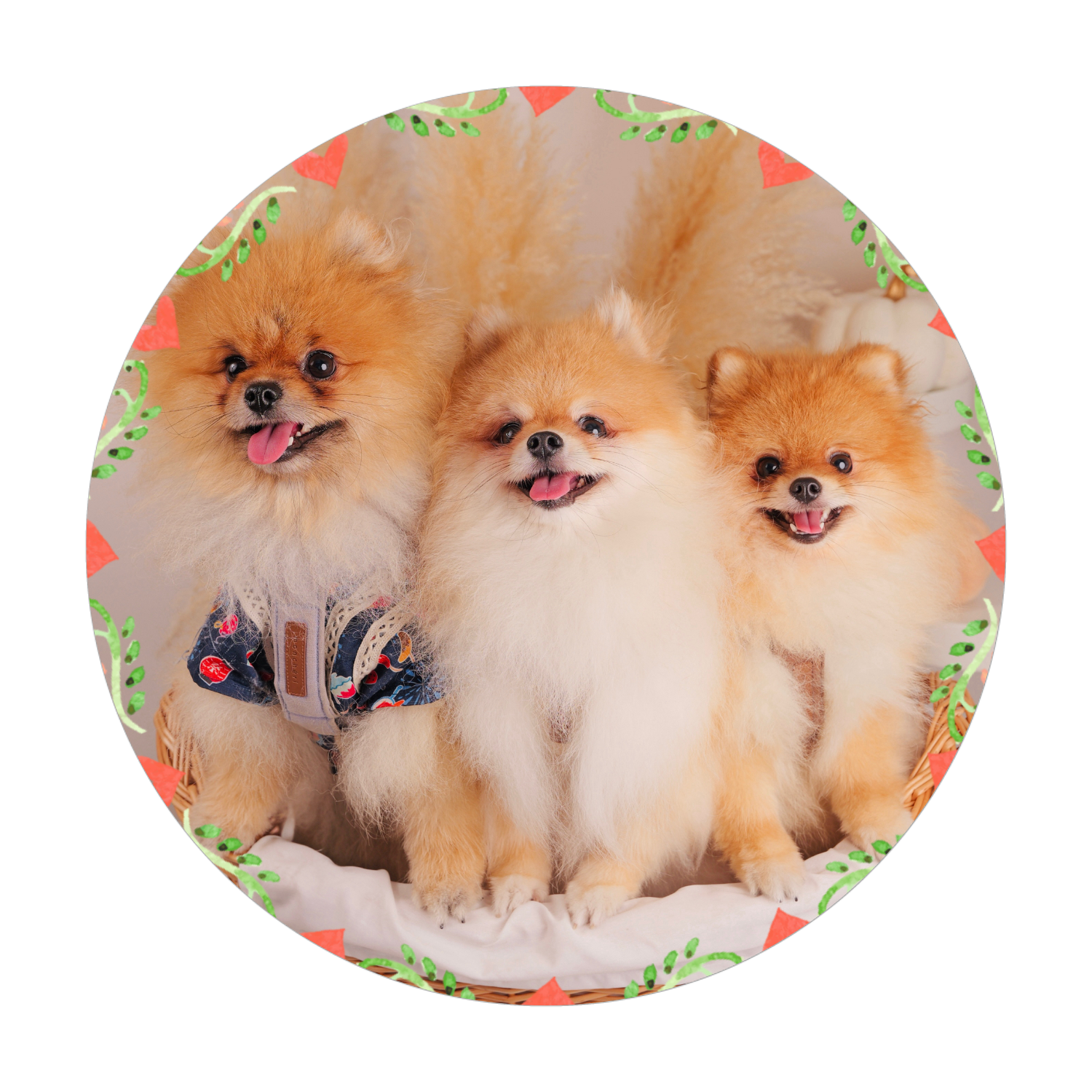 レザーコースター(ラウンド型) レザーコースター(ラウンド型)