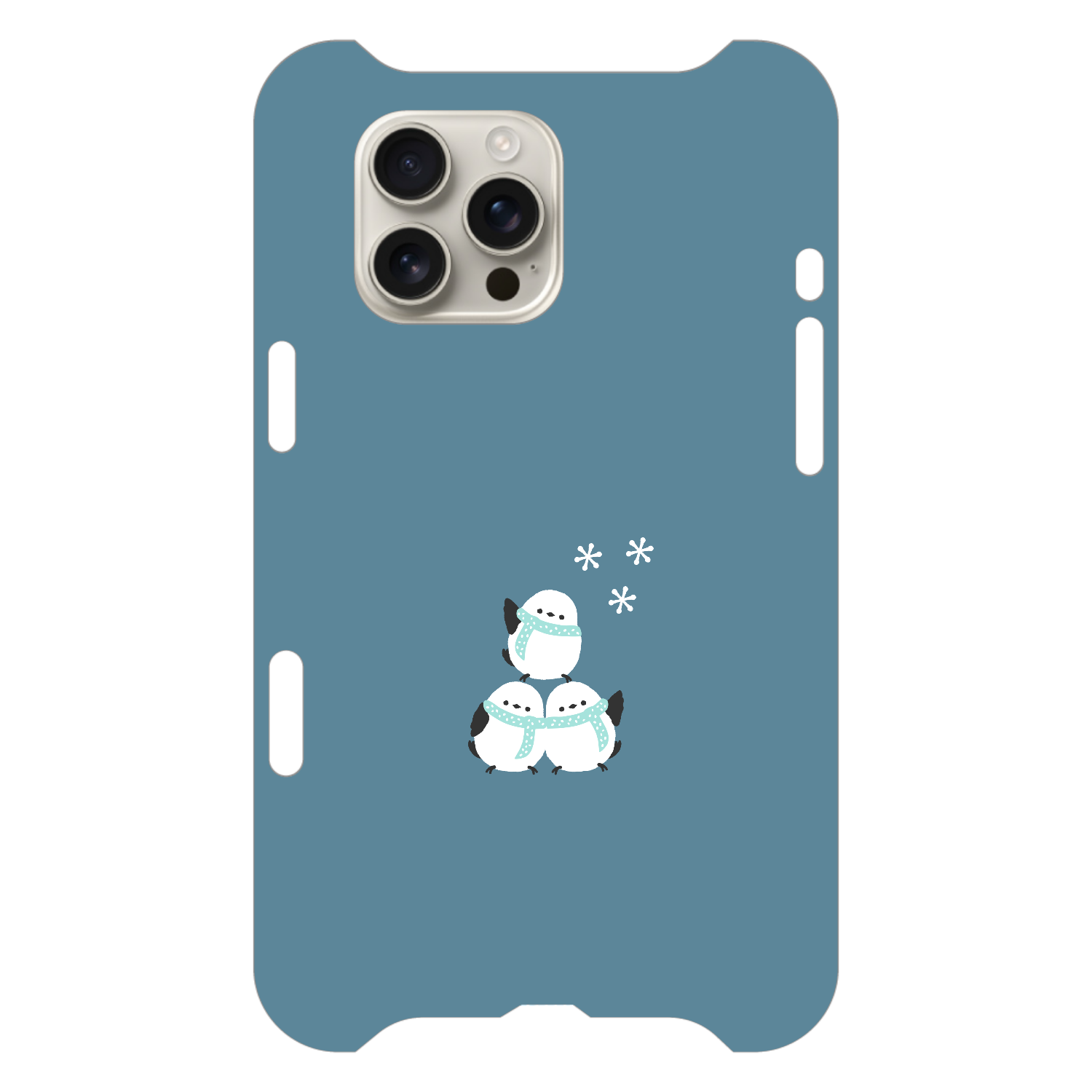 シマエナガくん 冬 フラット（マフラーver） iPhone16 Pro Max