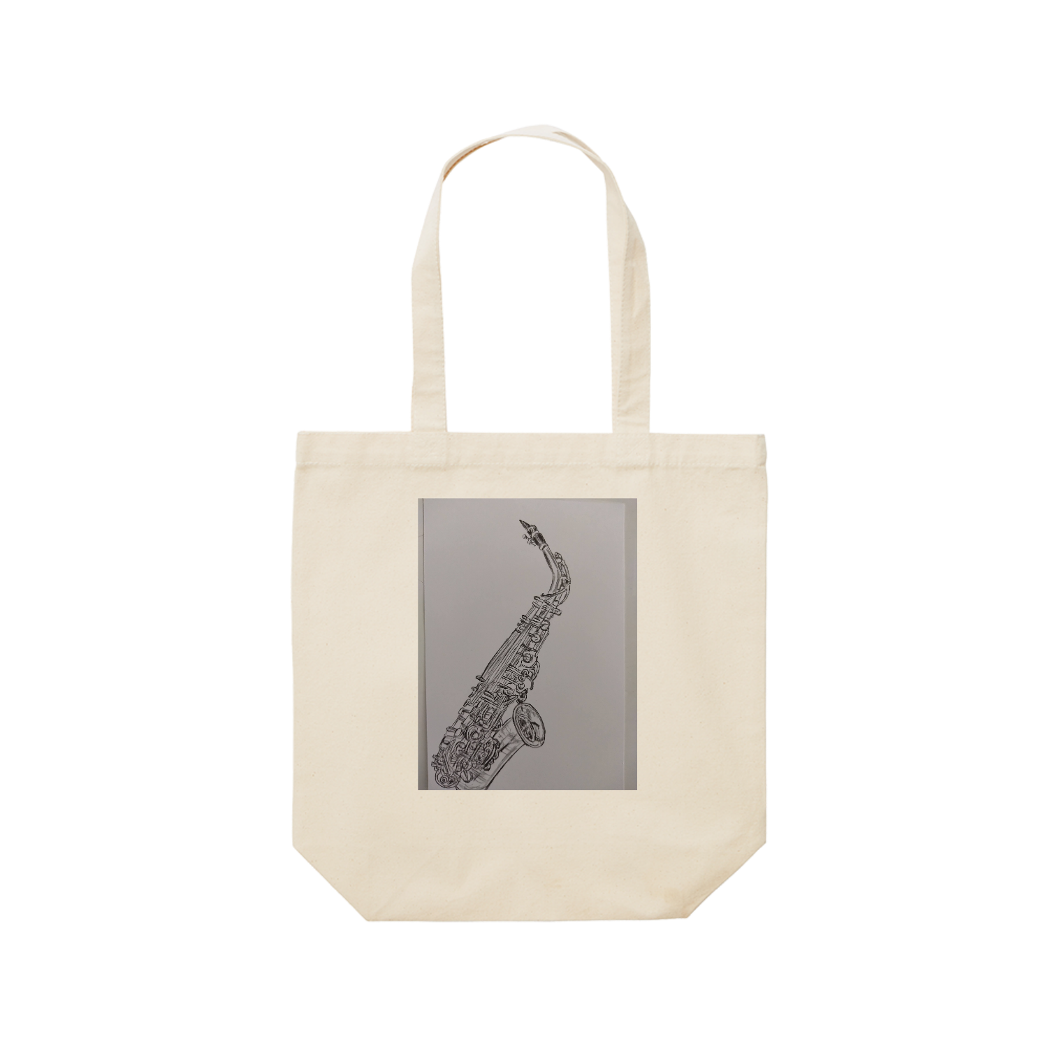 サックス レギュラーキャンバストートバッグ(M) (フルカラー転写プリント)