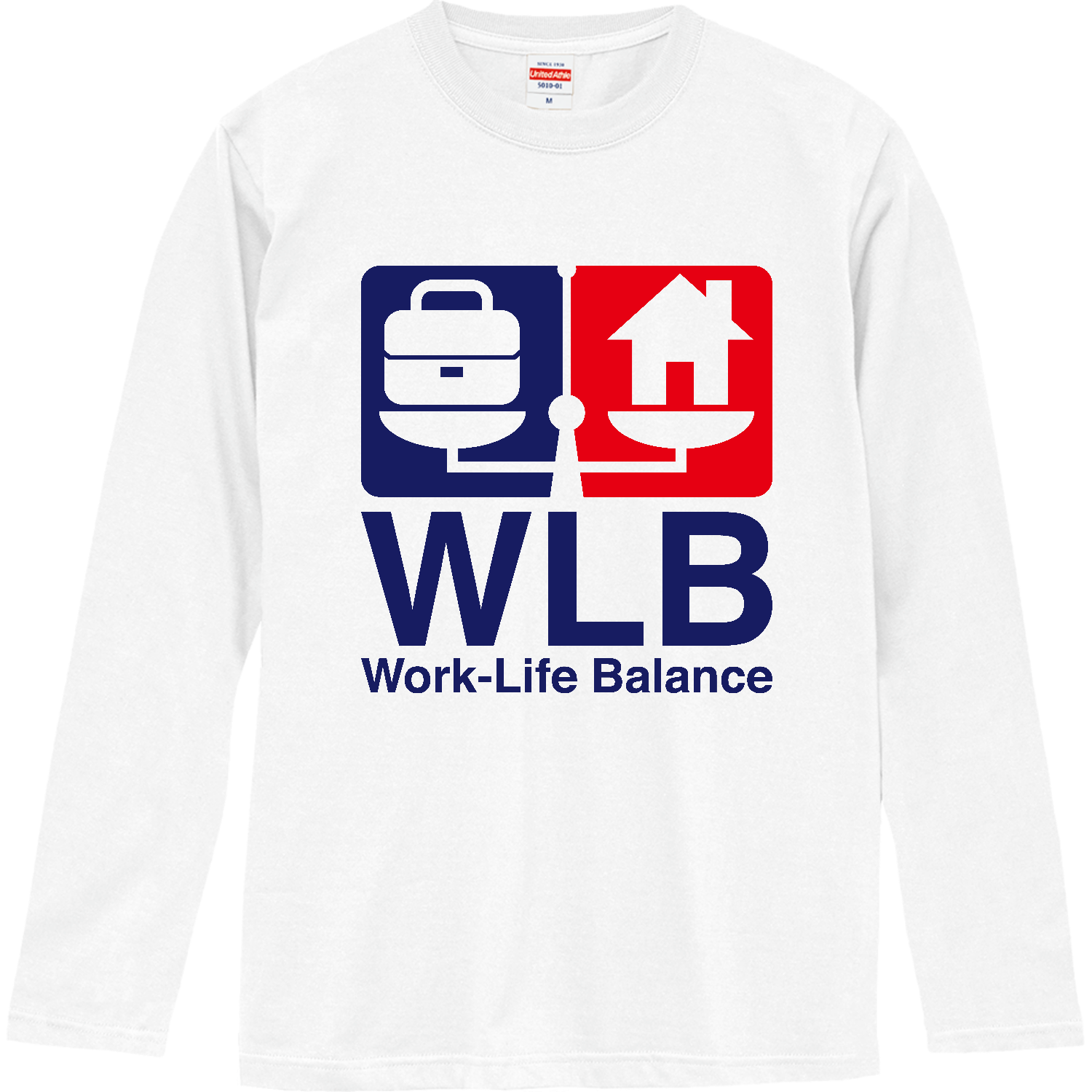 ワークライフバランス・WLB ロングスリーブTシャツ
