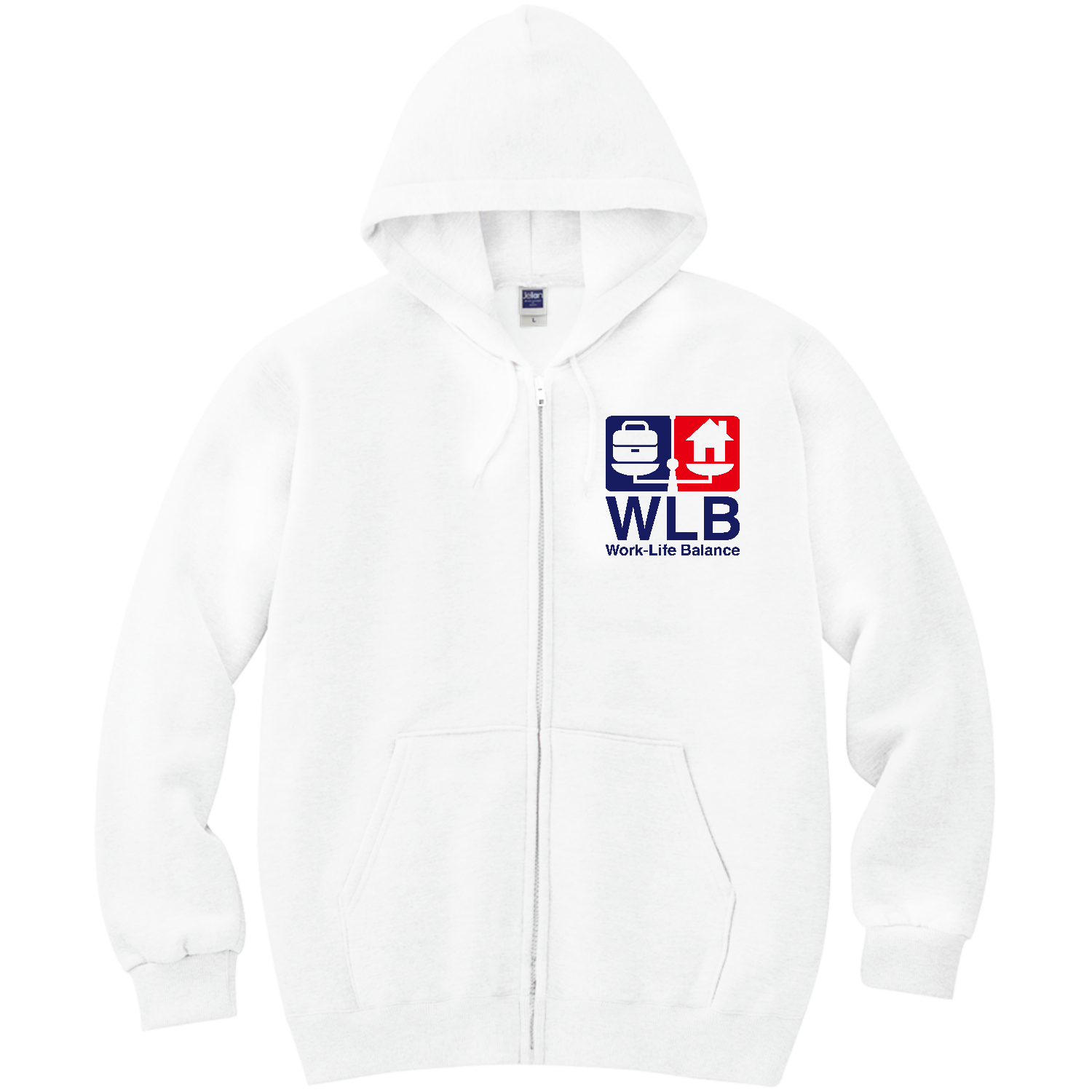 ワークライフバランス・WLB 軽量ジップアップパーカー