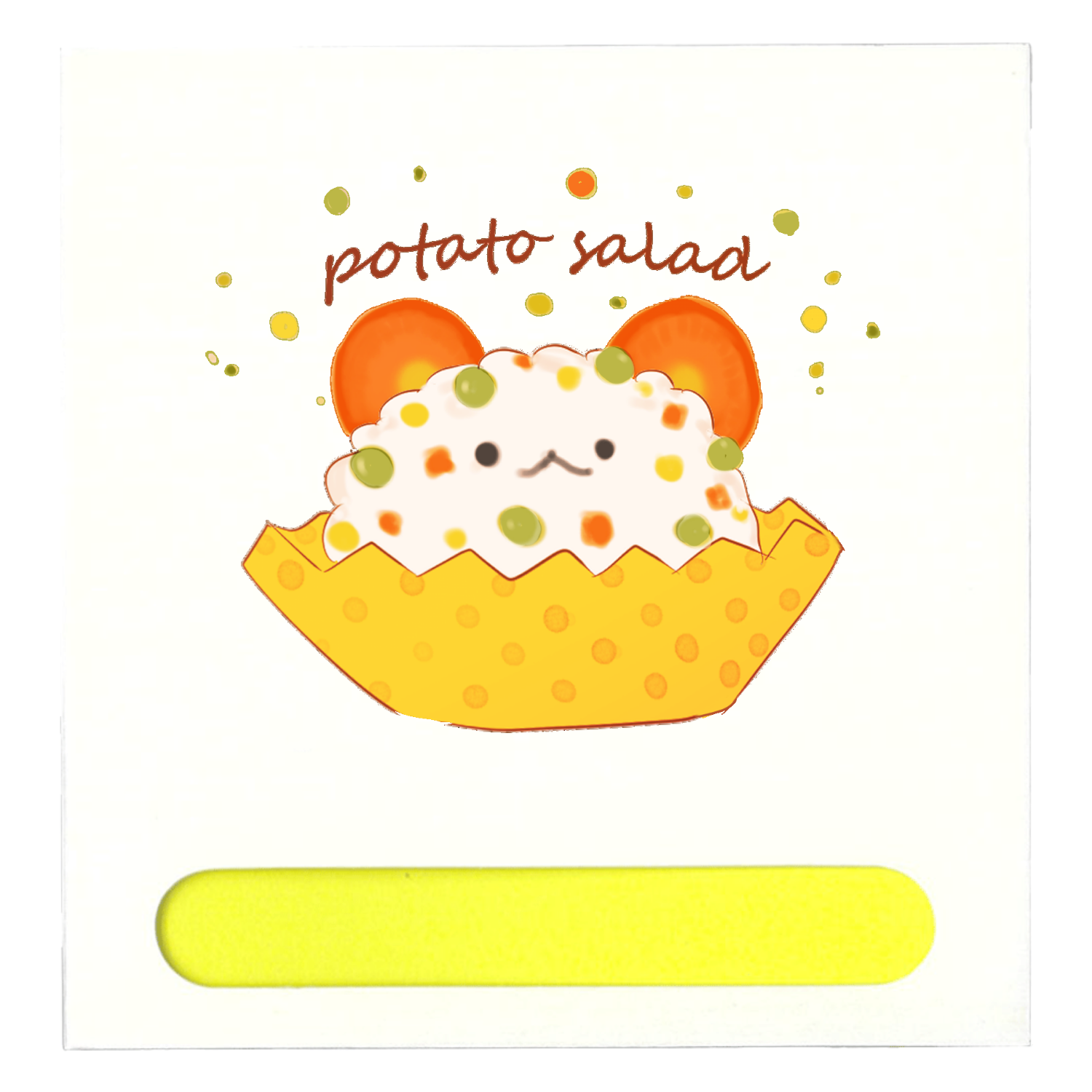 ぽてとさらだ ポケット付箋セット(M)