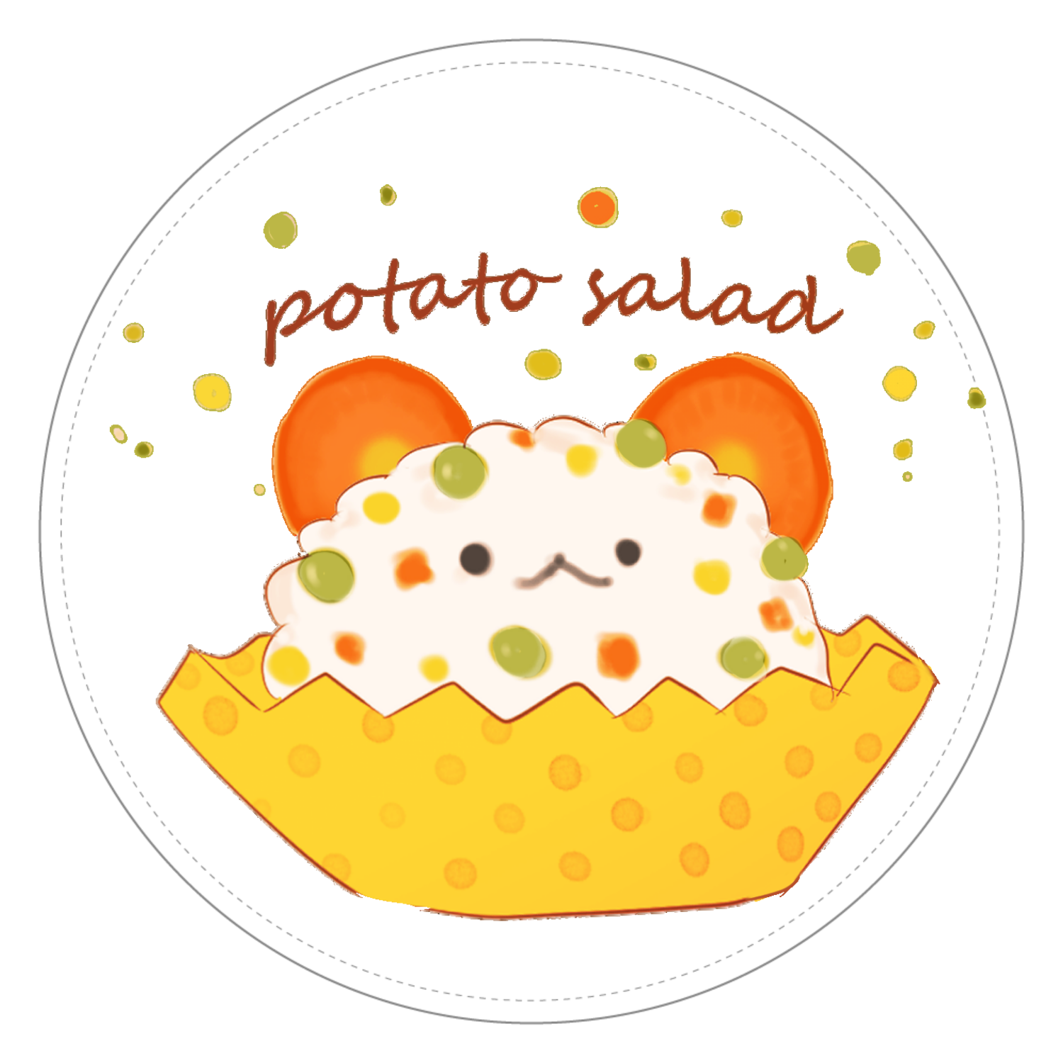 ぽてとさらだ コインケース