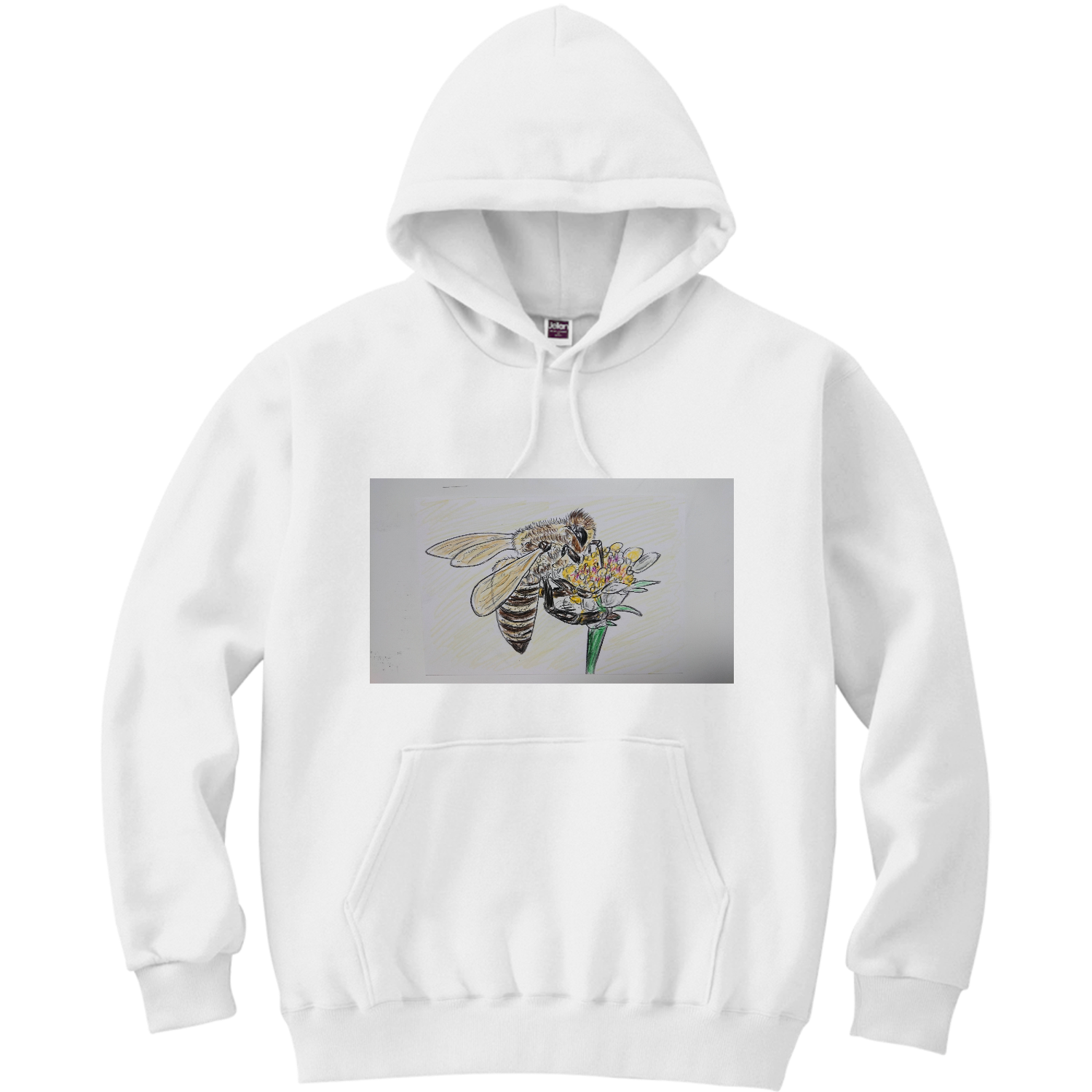 ミツバチ 軽量プルパーカー (長袖プリント)