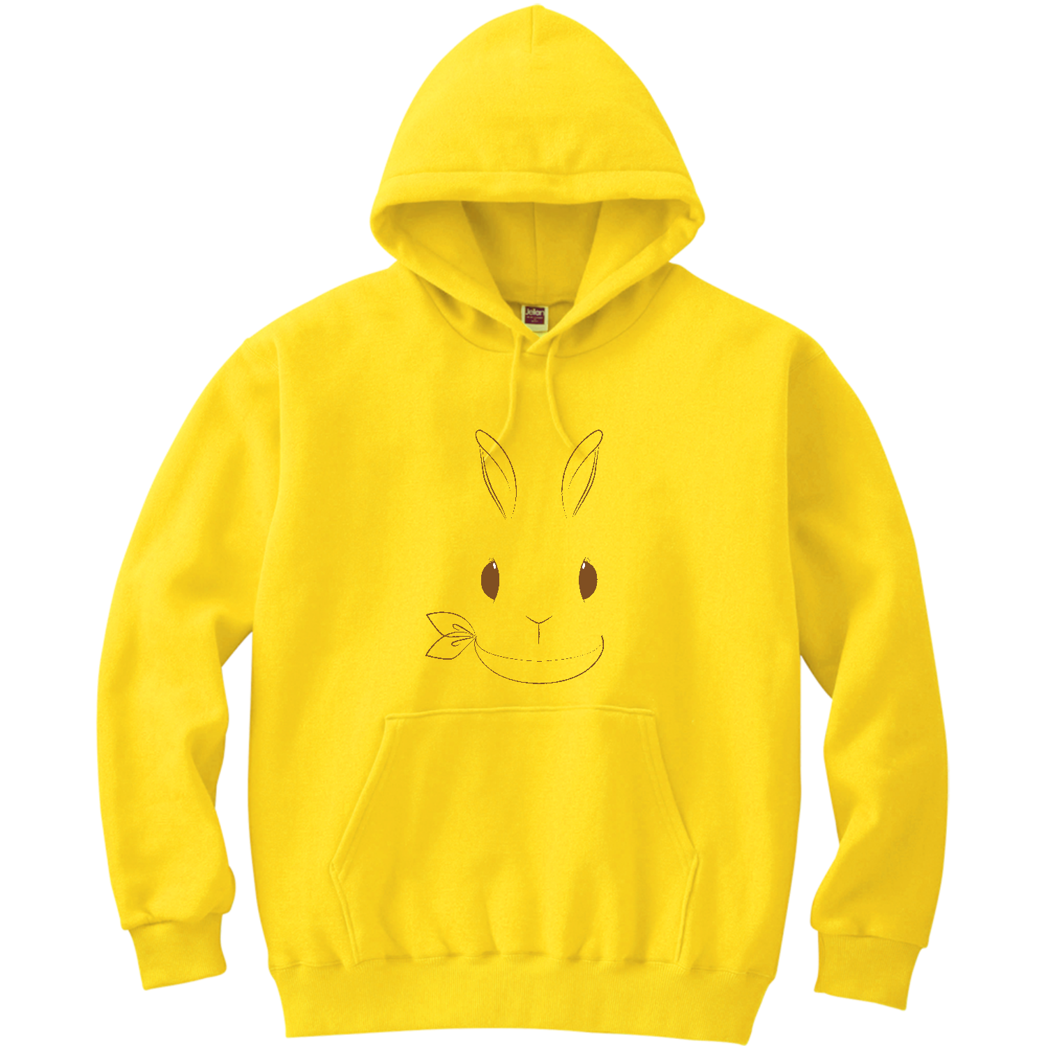 うさぎかわいい･スカーフ 軽量プルパーカー (長袖プリント)