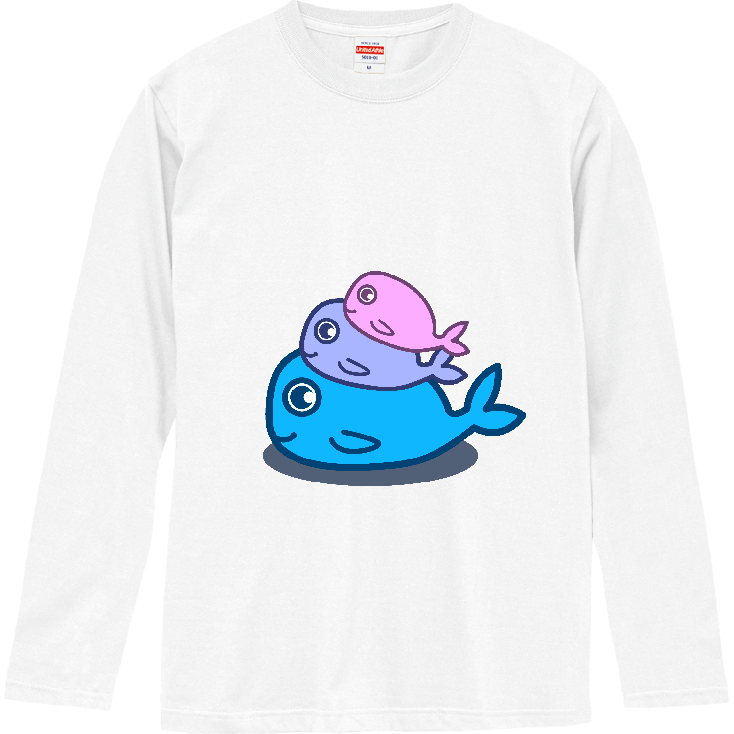 くじらタワー ロングスリーブTシャツ