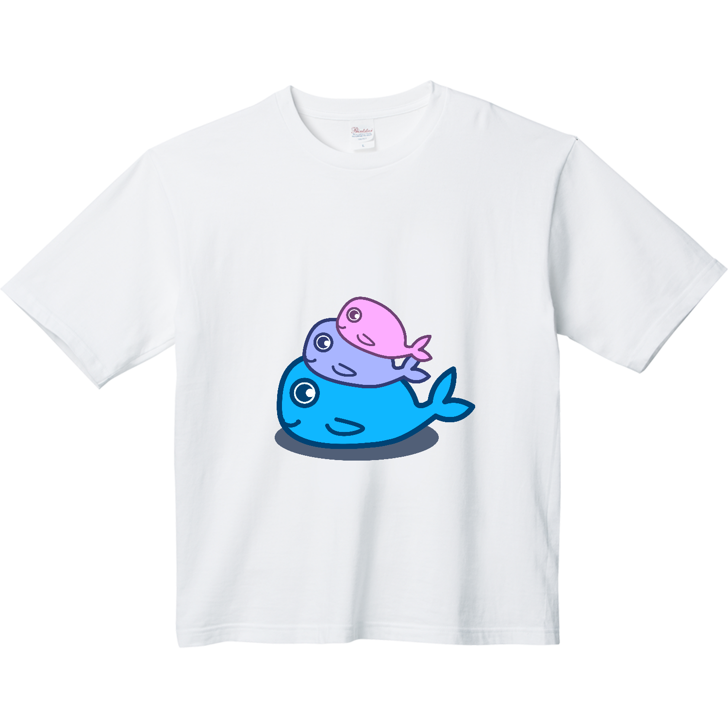 くじらタワー ヘビーウェイト ビッグシルエットTシャツ