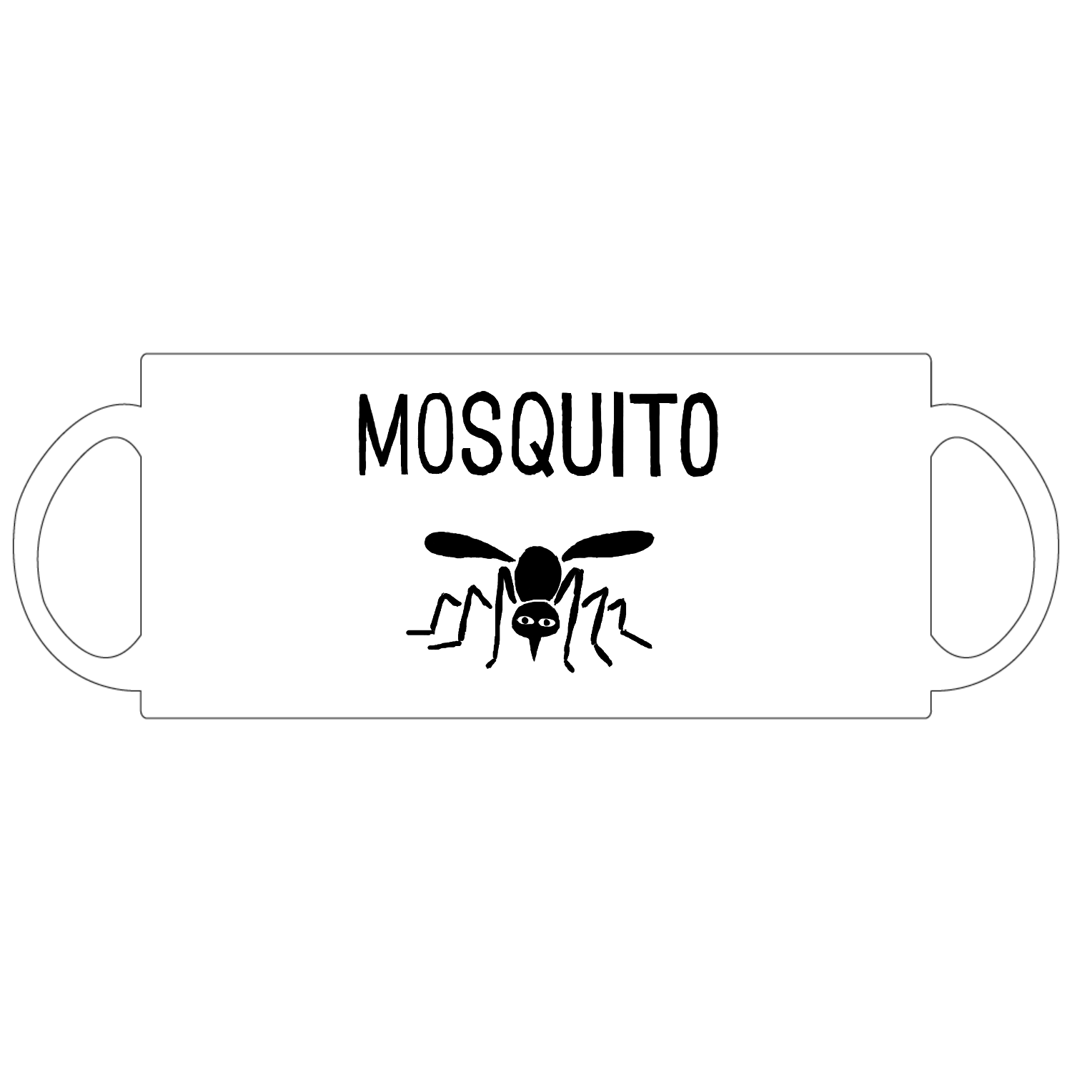 アウトドアデザイン「蚊」＜パロディ商品＞ 定番マグカップ