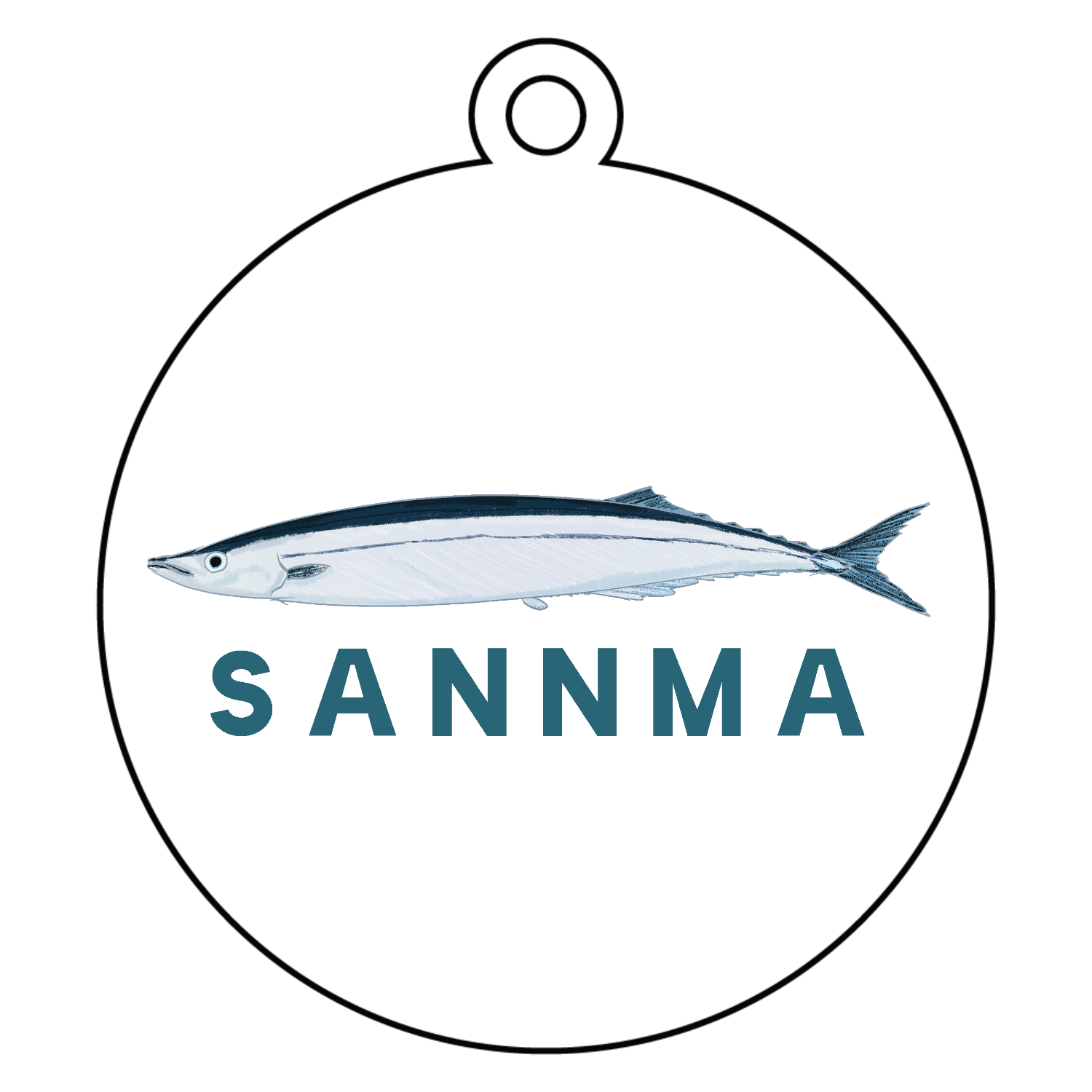 ザ・サンマ アクリルキーホルダー　丸型 (6cm)