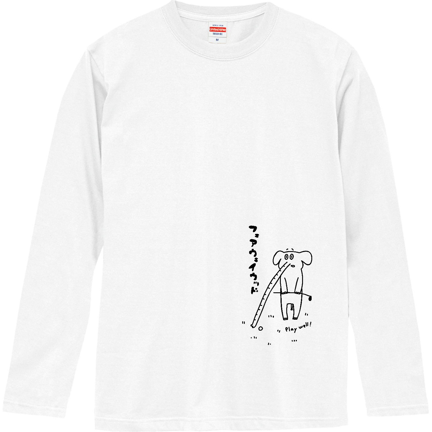 ゴルフ　ゾウの鼻クラブ ロングスリーブTシャツ