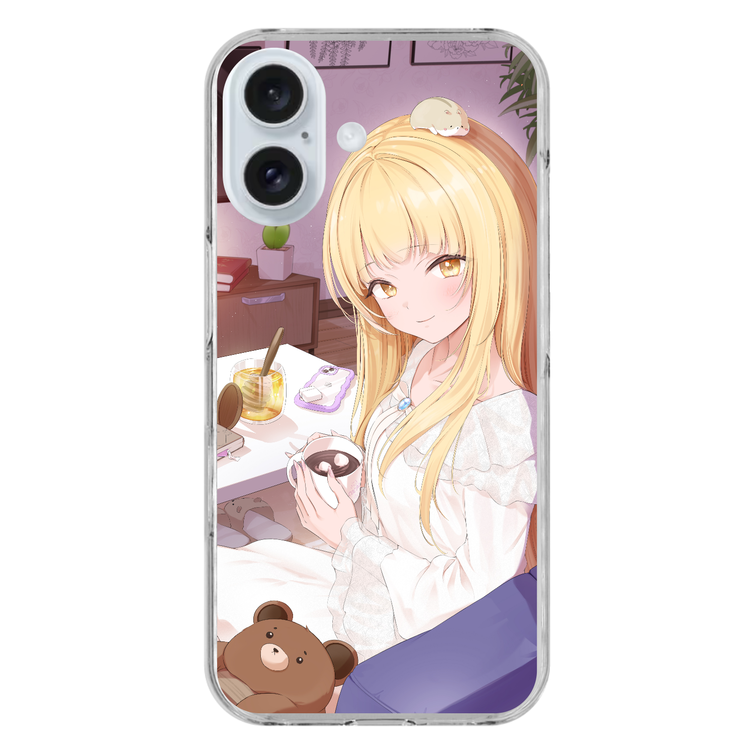 iPhone16専用 クリアケース iPhone16 (透明)(ハードケース)