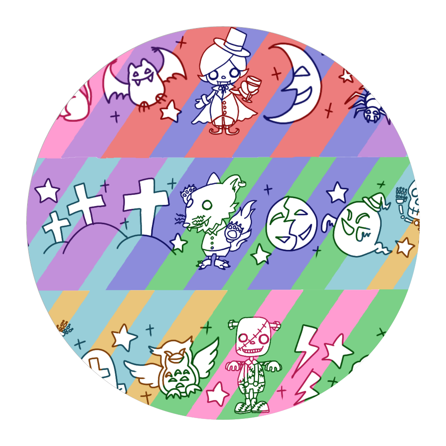 ハロウィンパーティー15mmマスキングテープ2