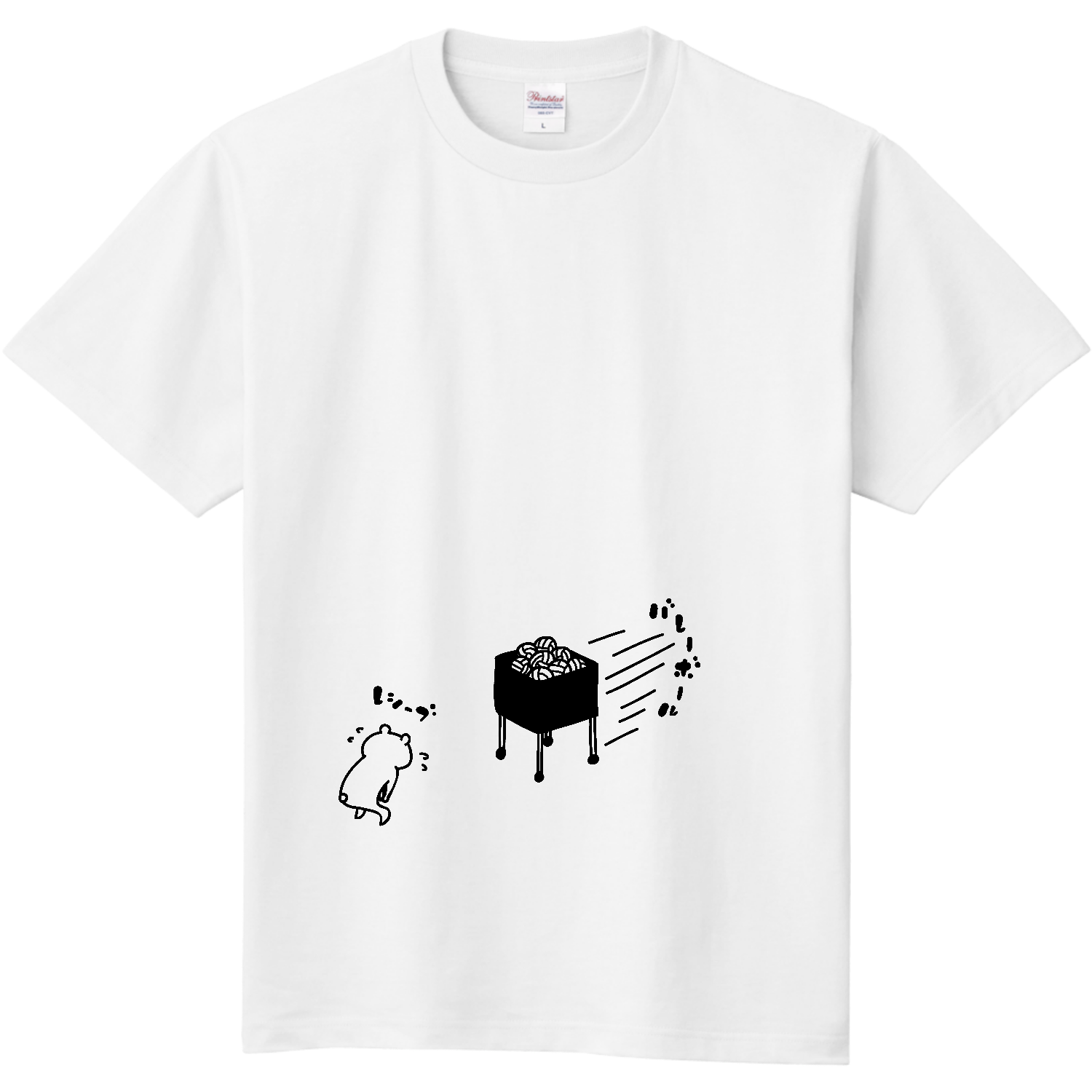 バレーボール　カゴごとレシーブ 定番Ｔシャツ