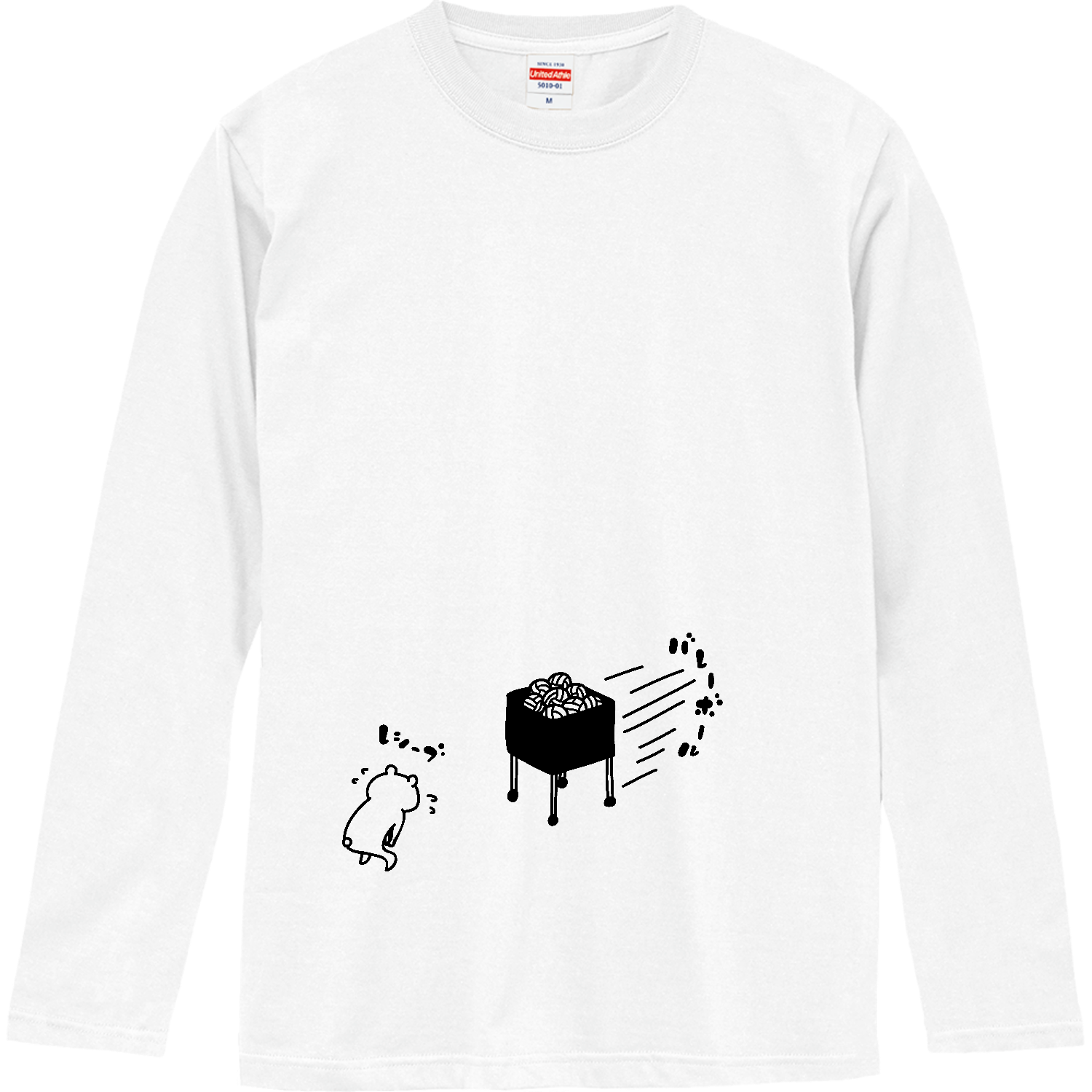 バレーボール　カゴごとレシーブ ロングスリーブTシャツ