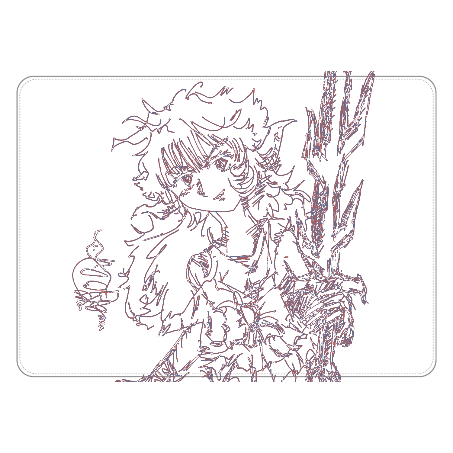 BLUEart001 タブレットケース汎用Mサイズ