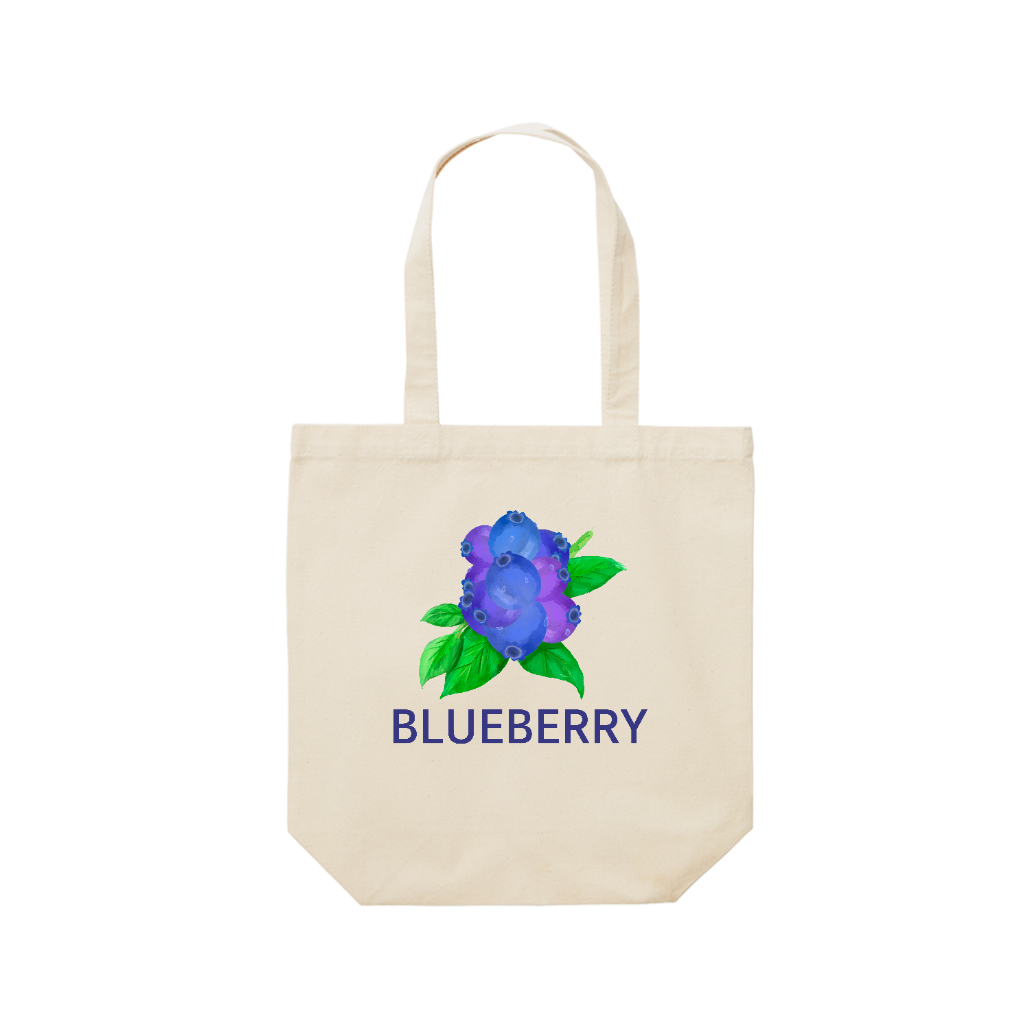 ザ・ブルーベリー レギュラーキャンバストートバッグ(M) (フルカラー転写プリント)