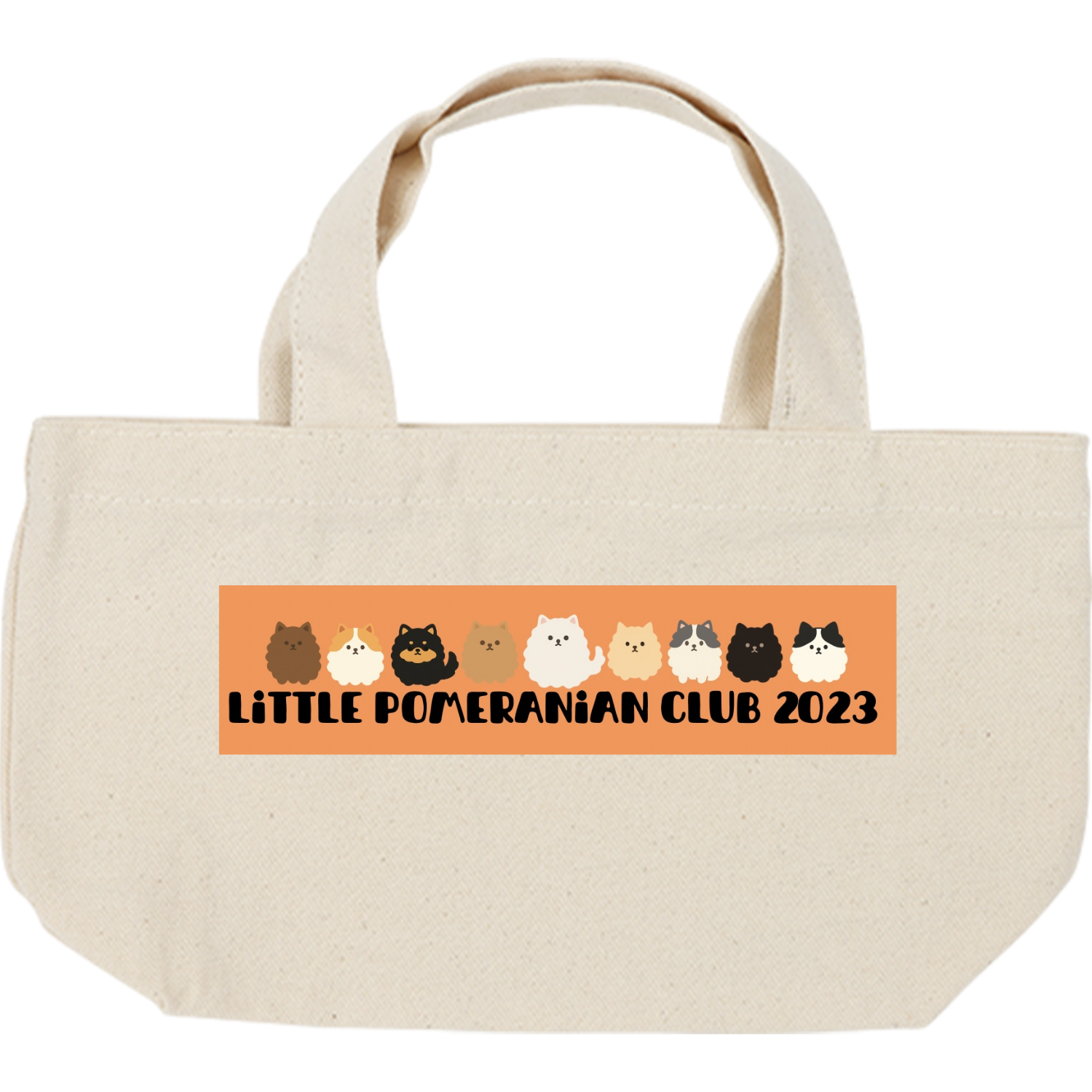 トートバッグS キャンバスデイリートート（SS)【白プリント有】