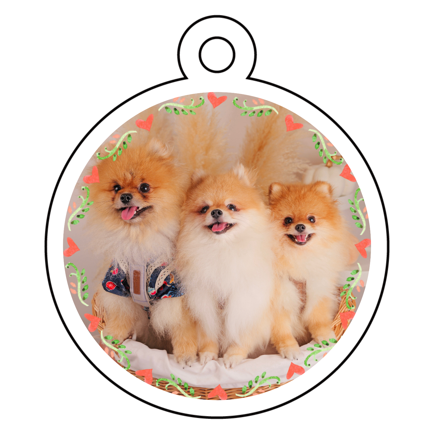 アクリルキーホルダー(両面印刷)　丸型 (4cm) アクリルキーホルダー(両面印刷)　丸型 (4cm)