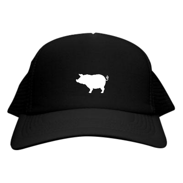 食いしん坊＊ユニフォーム(白豚) メッシュキャップ