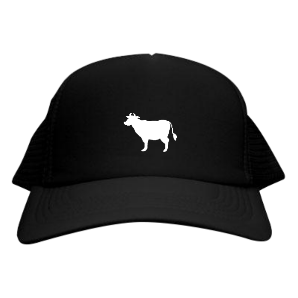 食いしん坊＊ユニフォーム(白牛) メッシュキャップ