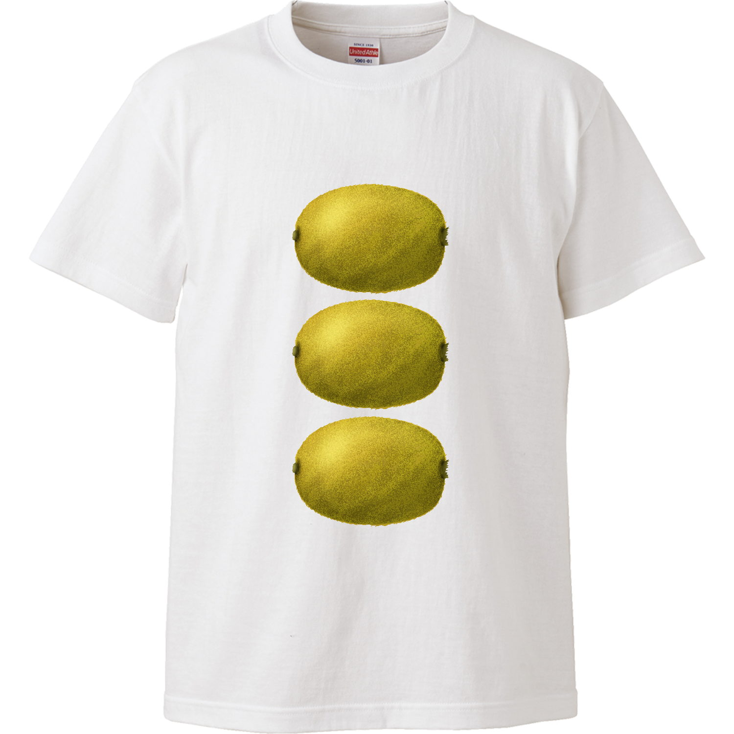 キウイ3つ ハイクオリティーTシャツ