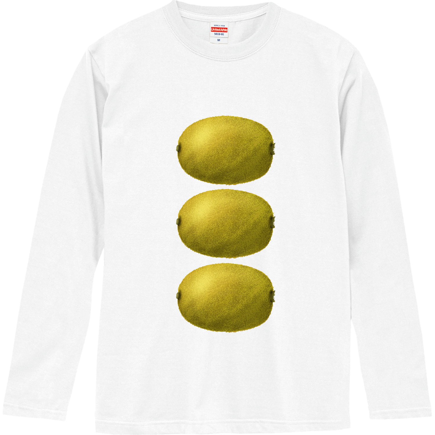 キウイ3つ ロングスリーブTシャツ