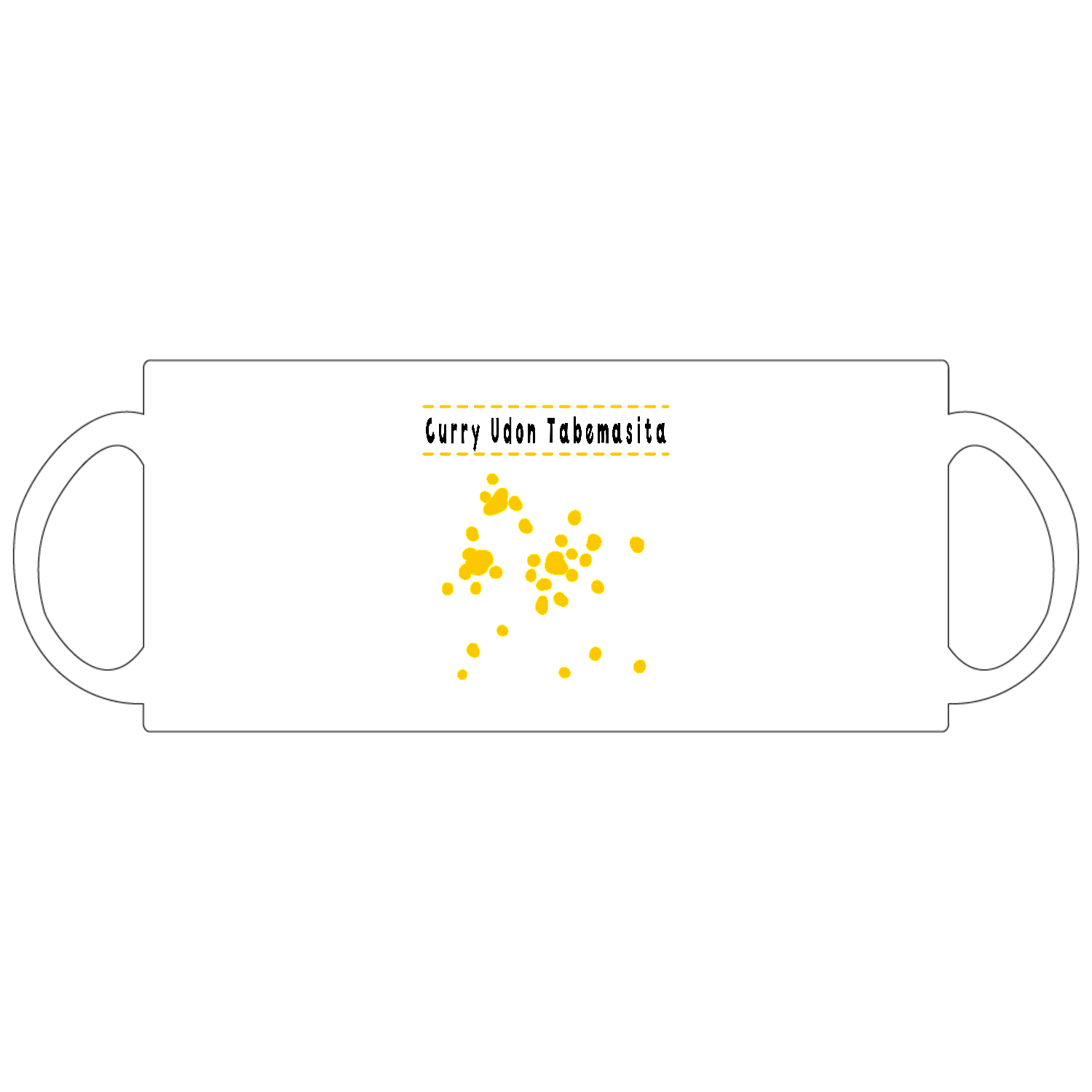 Curry Udon Tabemasita / カレーうどん食べました 定番マグカップ