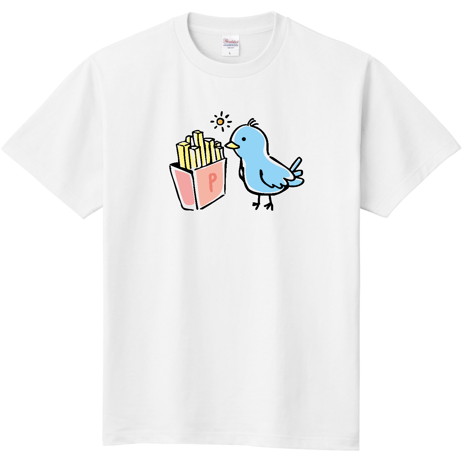グラフィックシリーズ「フライドポテトと青い鳥」定番Tシャツの商品