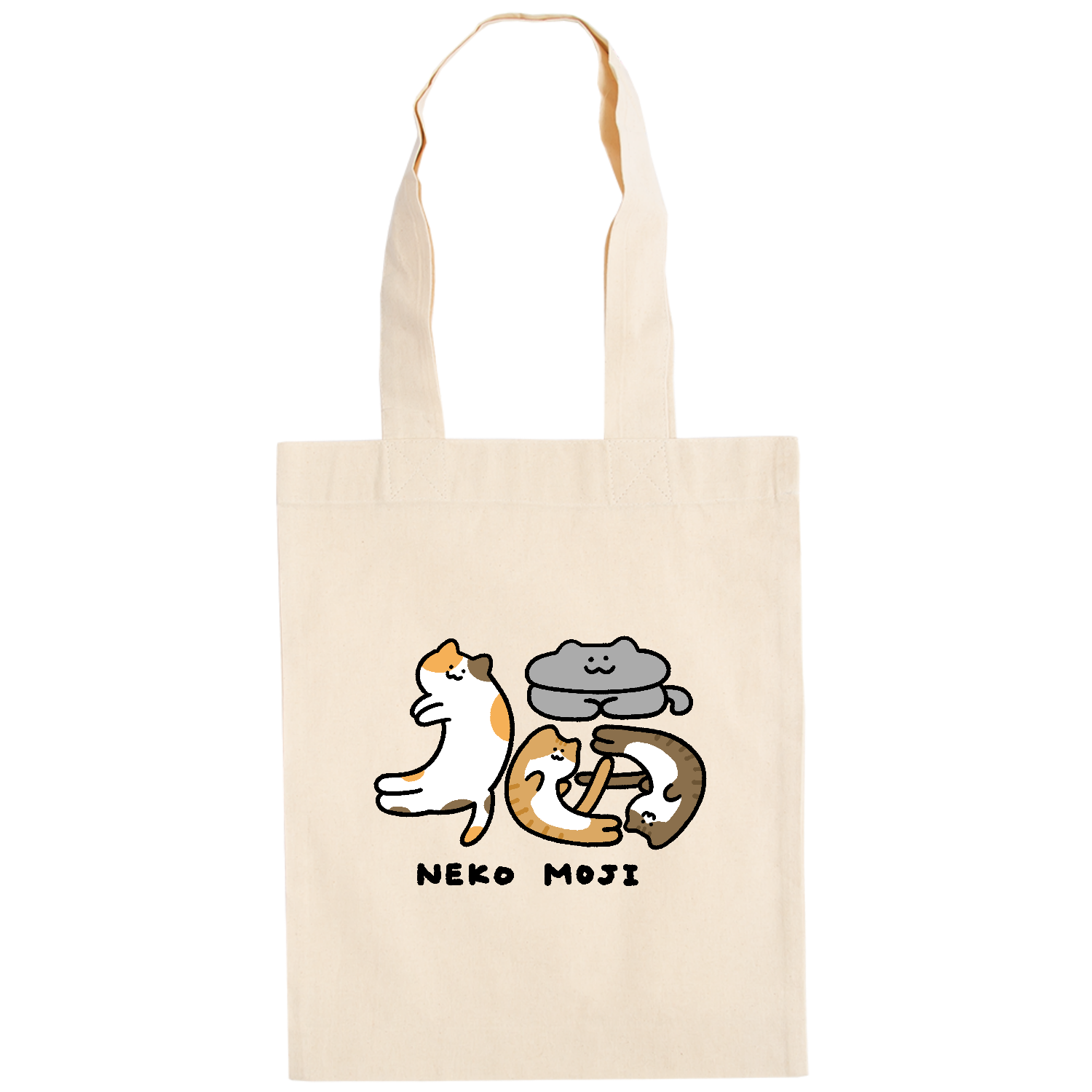 ネコ文字「猫」 ドイツテューテ【白プリントあり】