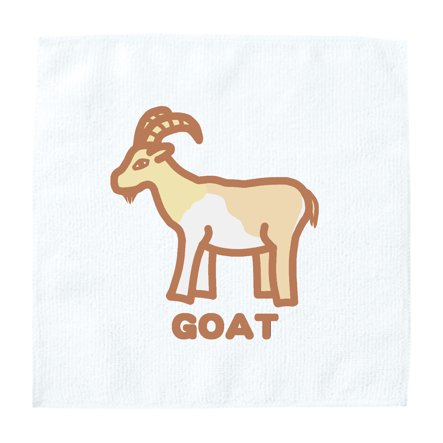 なんだか納得いかないヤギ（き） ソフトタッチミニタオル