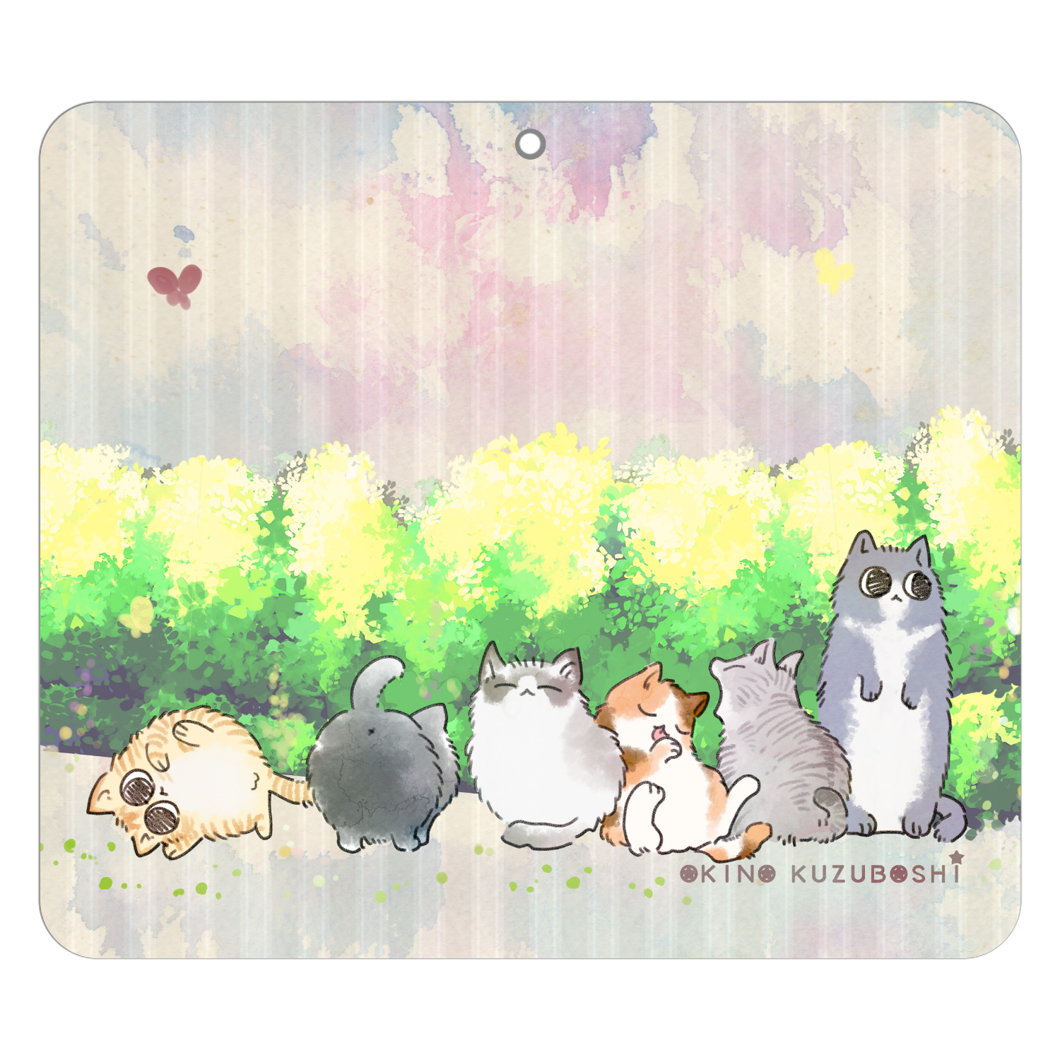 けぱけぱの子猫たち 帯なし手帳ケース（汎用マルチスライド式パーツ）LLslim