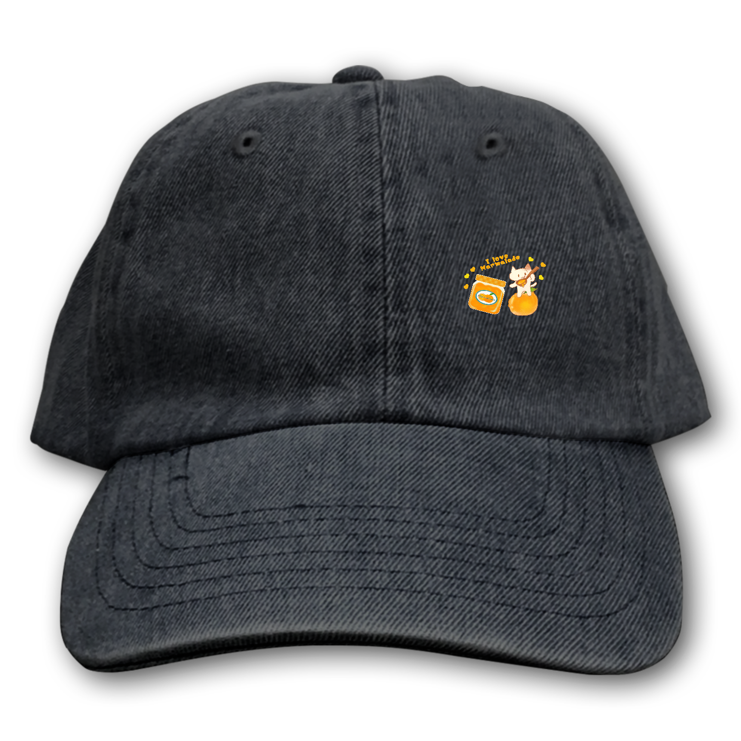 マーマレード ベースボールローキャップ-デニム-