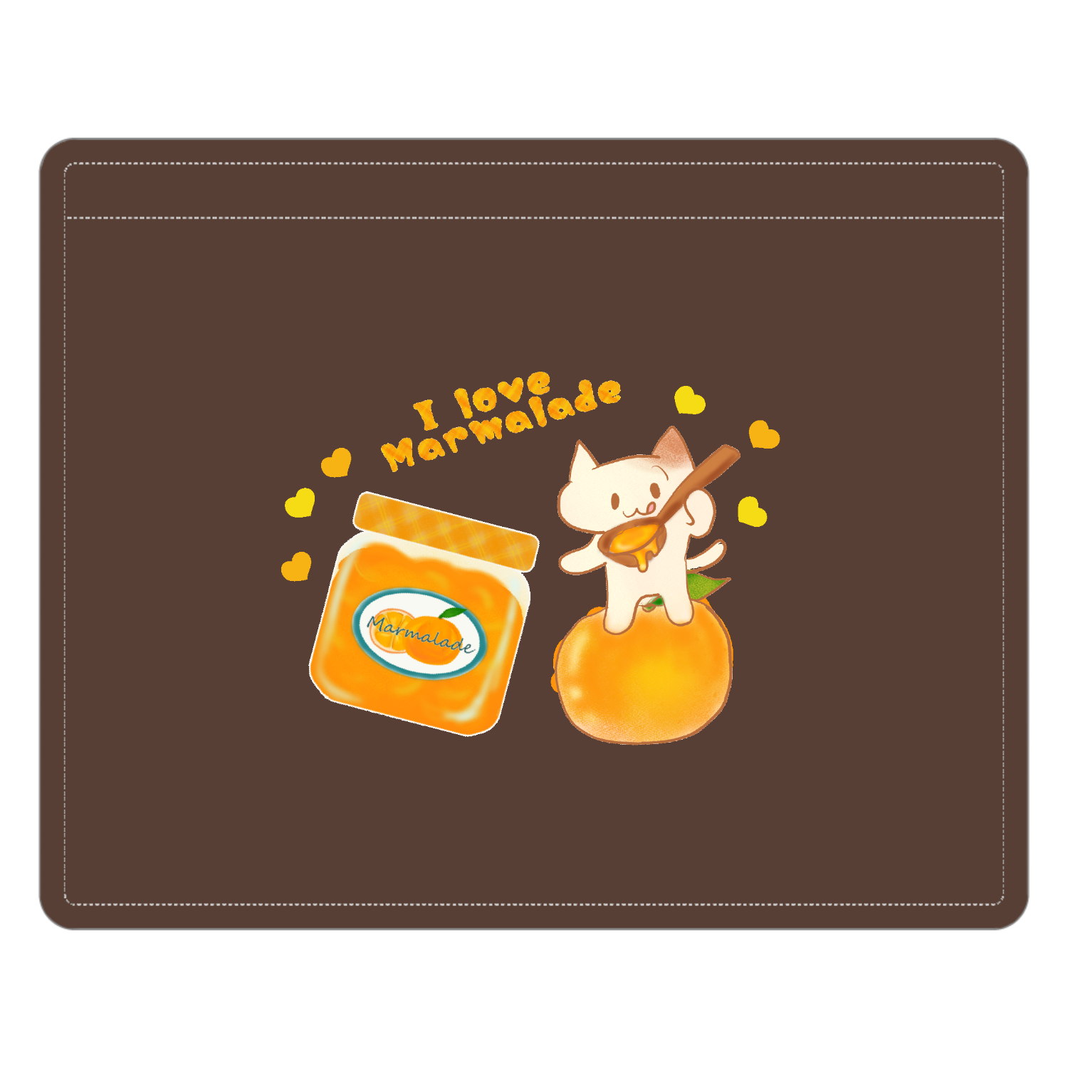 マーマレード レザーＩＤカードホルダー（ネックストラップ付）