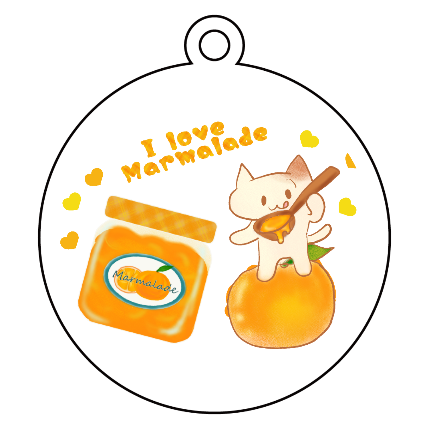 マーマレード アクリルキーホルダー　丸型 (6cm)