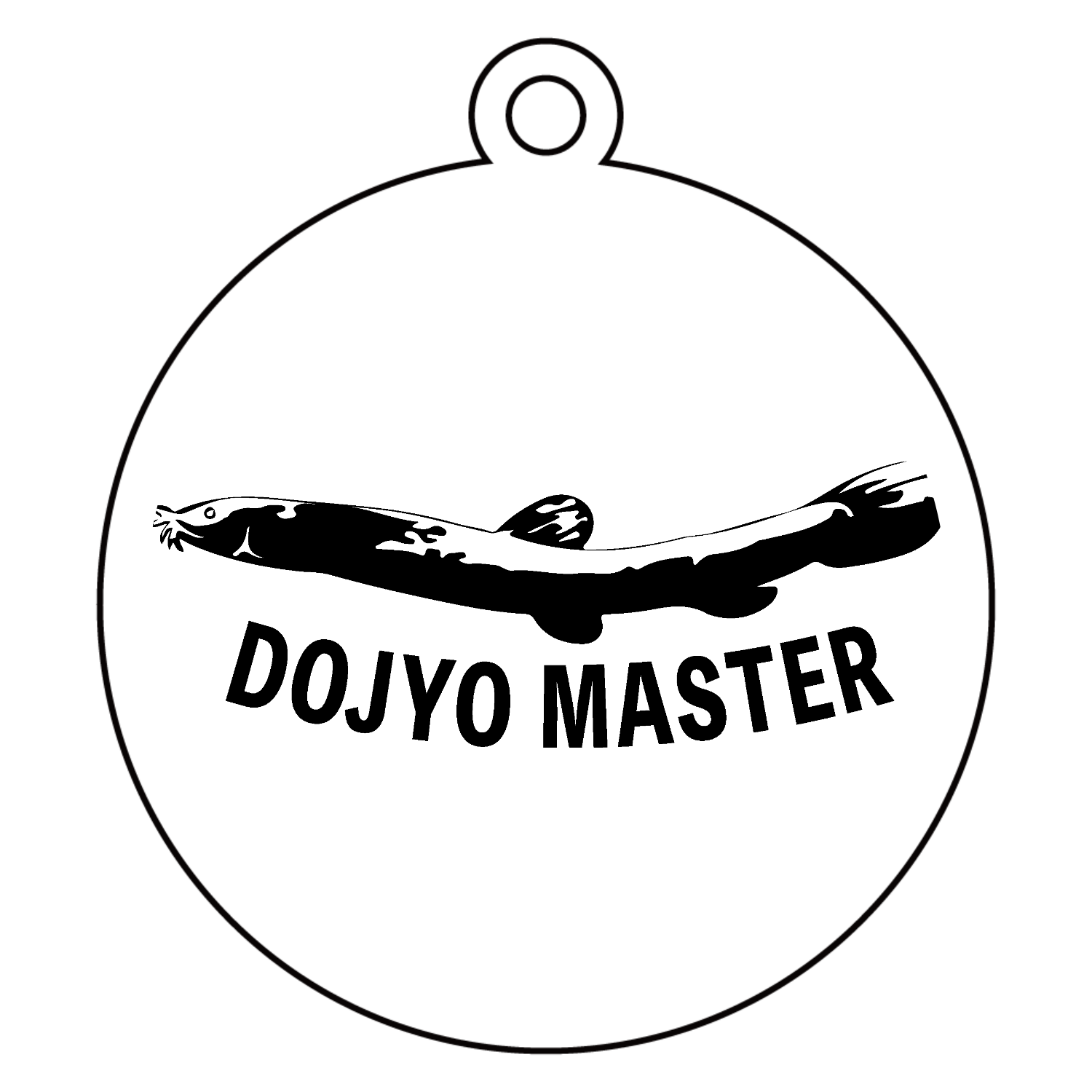 どじょうマスターアクリルキーホルダー　丸型 (6cm)1