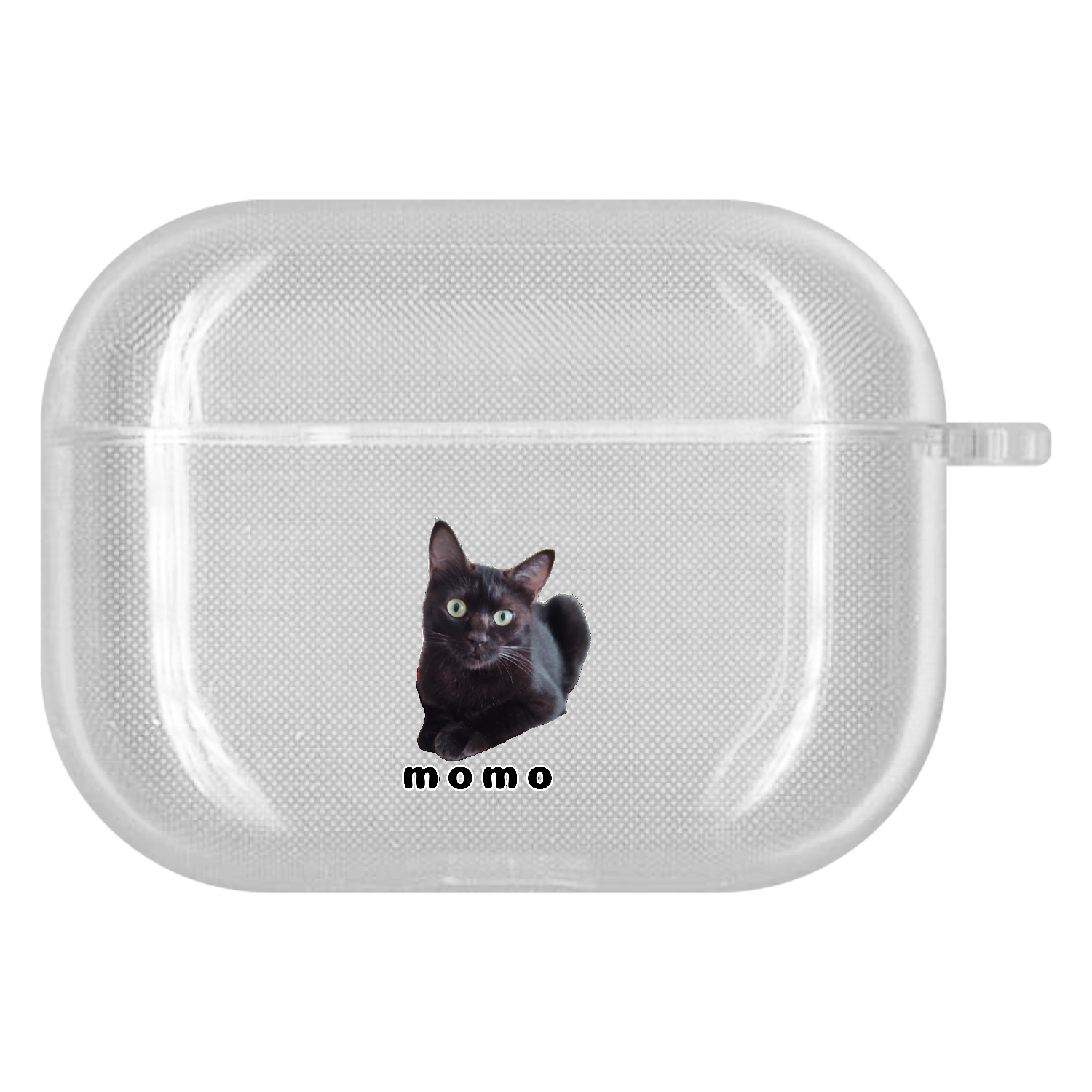黒ねこももちゃん AirPods Pro ソフトタイプケース