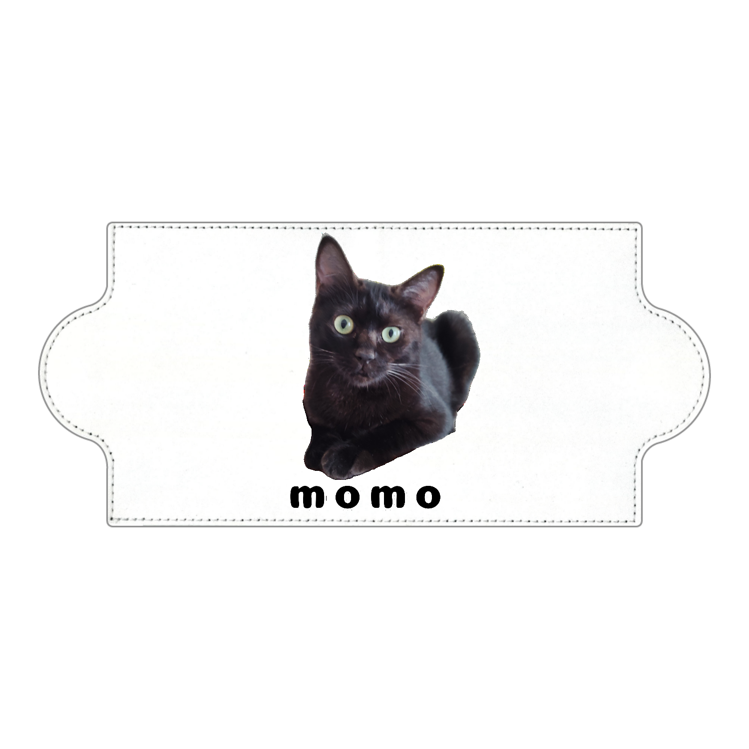 黒ねこももちゃん PUレザーマスクケース