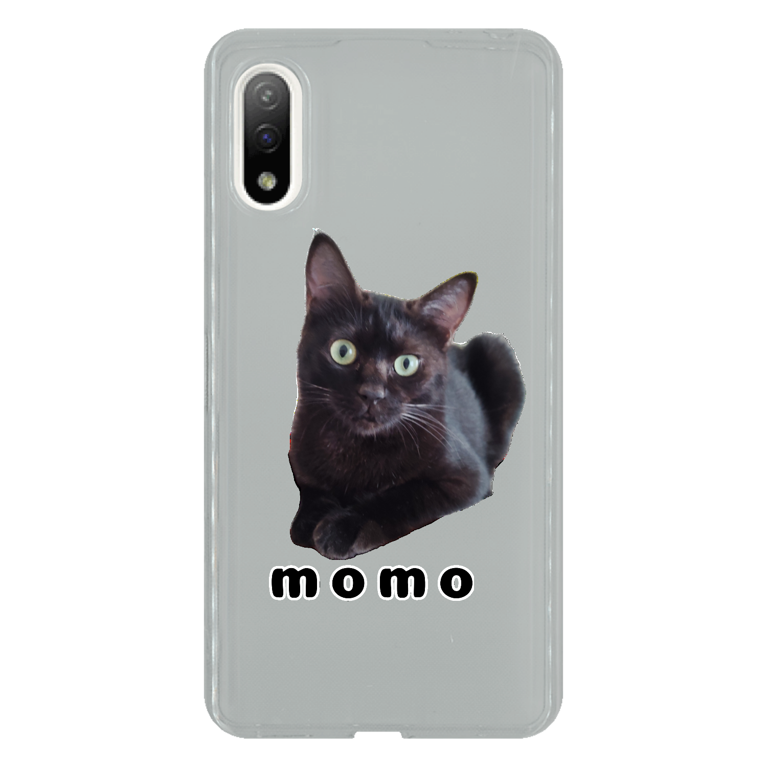 黒ねこももちゃん Xperia Ace II SO-41B TPUケース