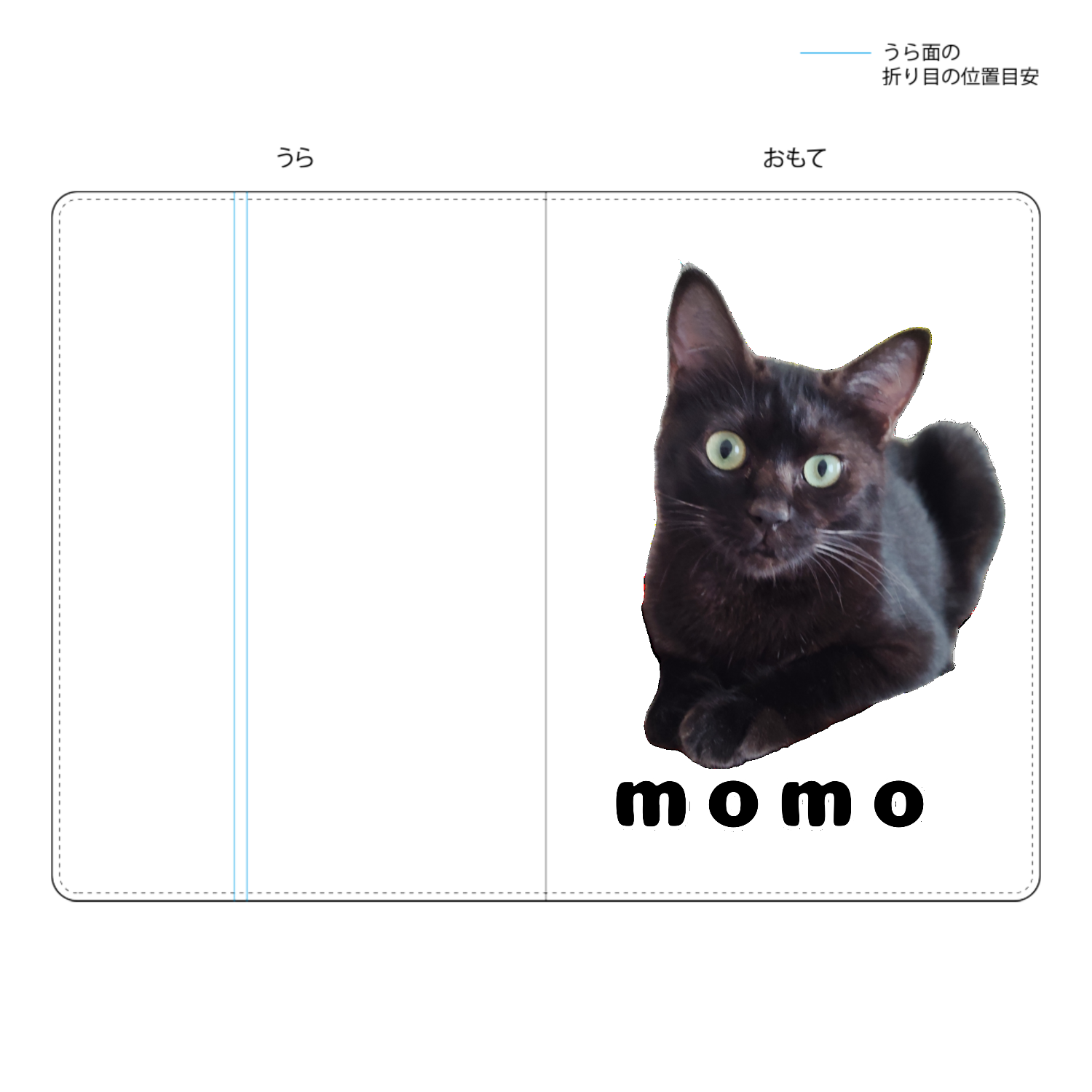 黒ねこももちゃん タブレットケース汎用Lサイズ