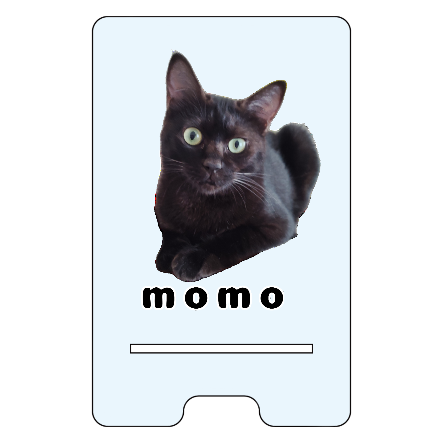 黒ねこももちゃん アクリル スマホスタンド