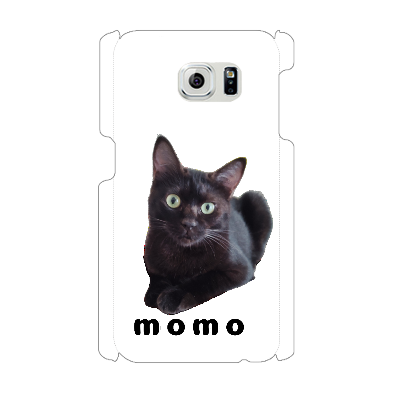 黒ねこももちゃん Galaxy S6(SC-05G)